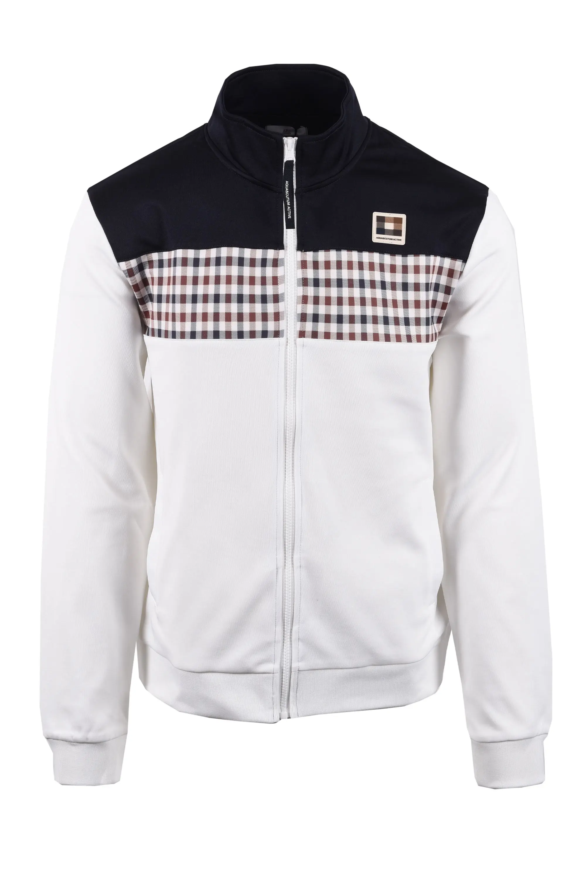 AQUASCUTUM CC STRIPES TRACK TOP NAVY