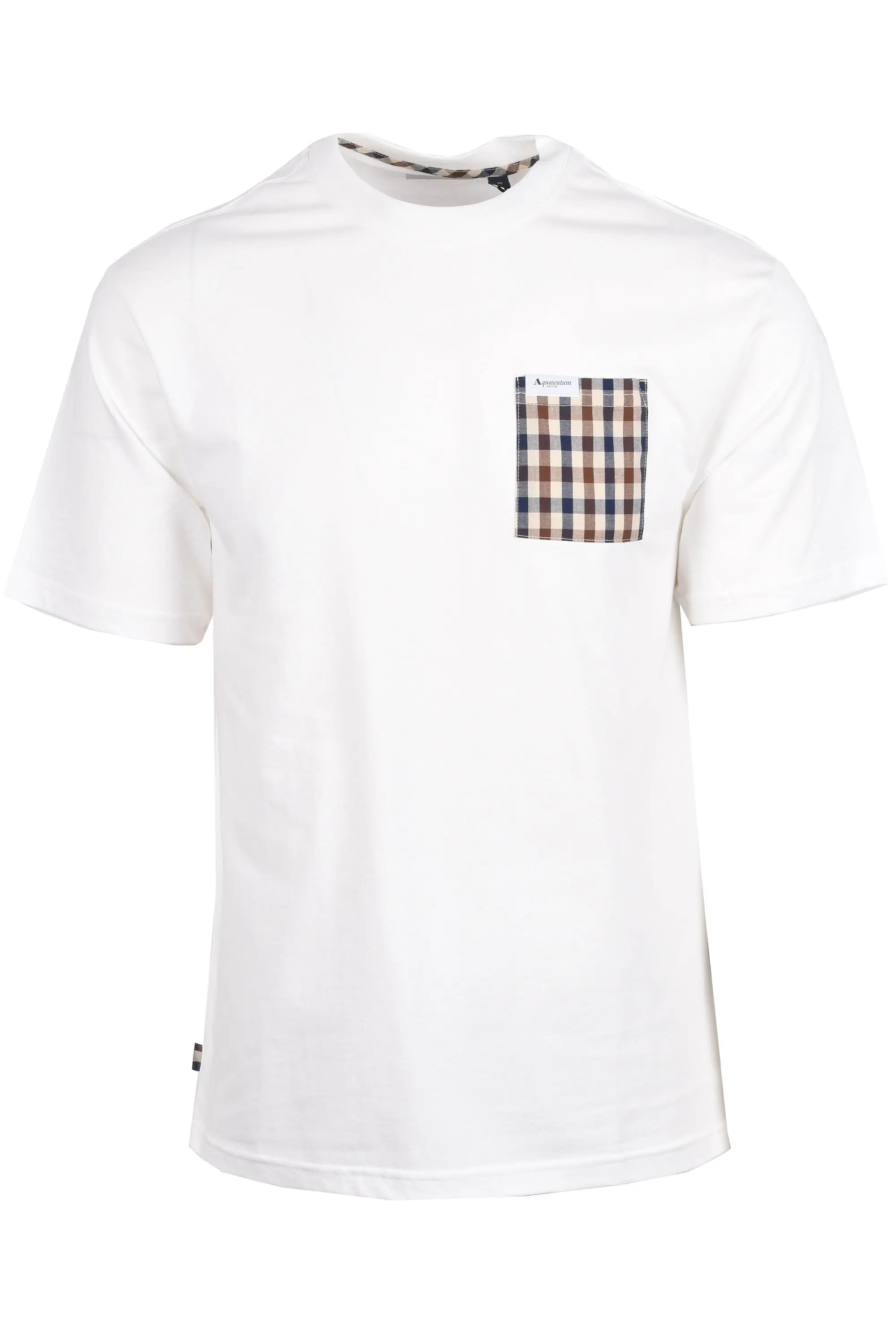 Aquascutum Pocket T-Shirt Old White