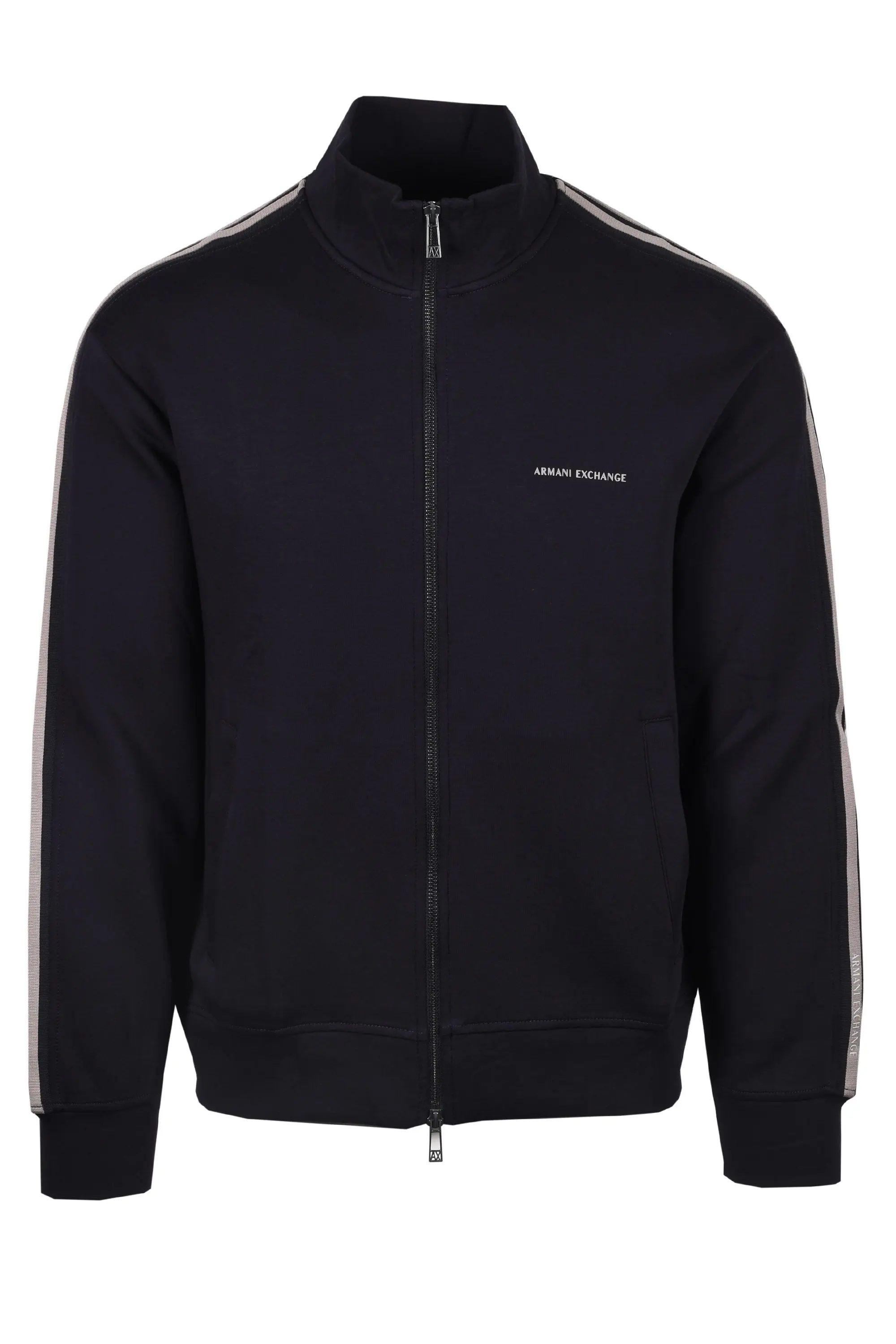 Armani Exchange Full Zip Sweatshirt Deep Navy