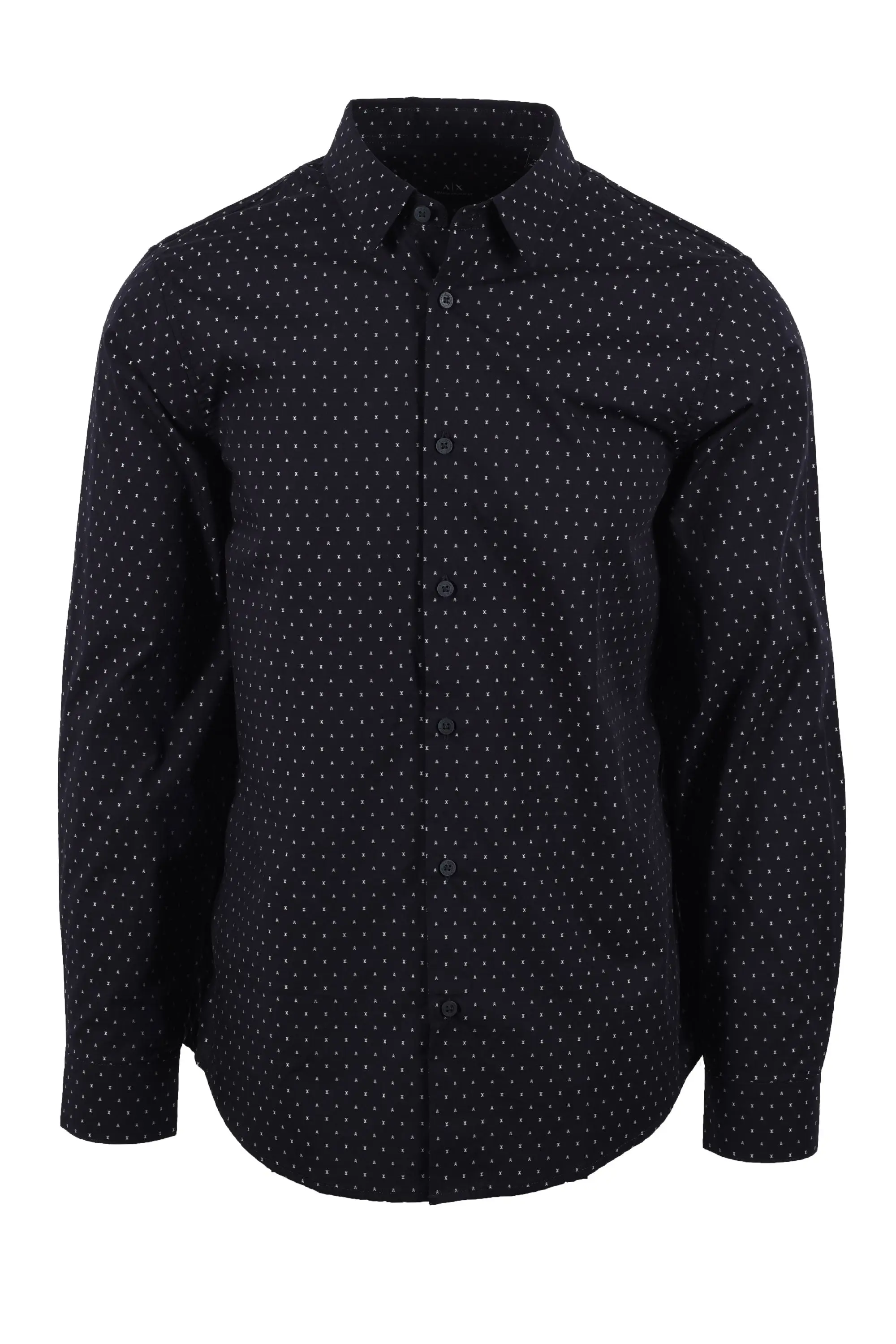 Armani Exchange Long Sleeved Shirt Navy