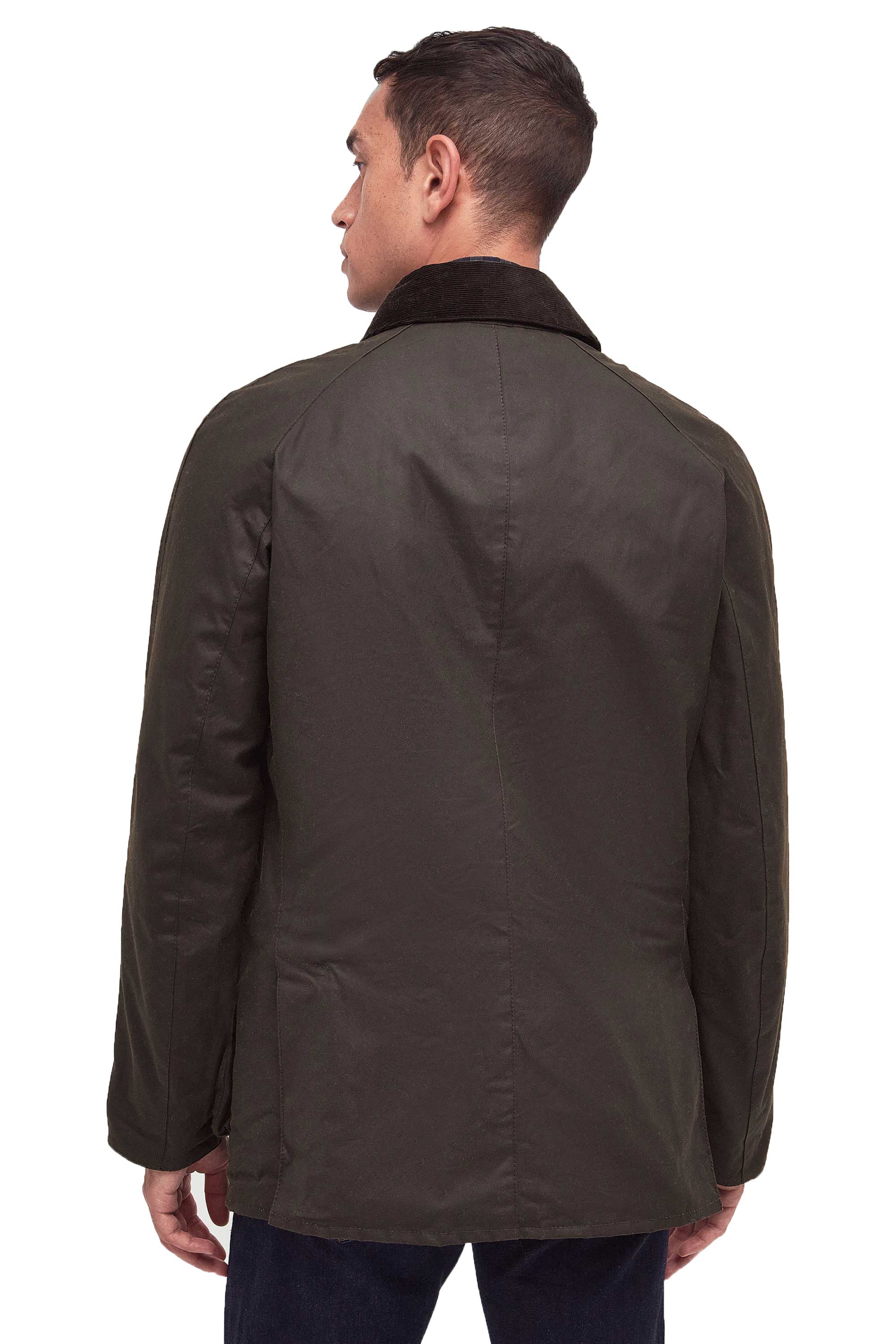 Barbour Ashby Wax Jacket Olive - Image 3