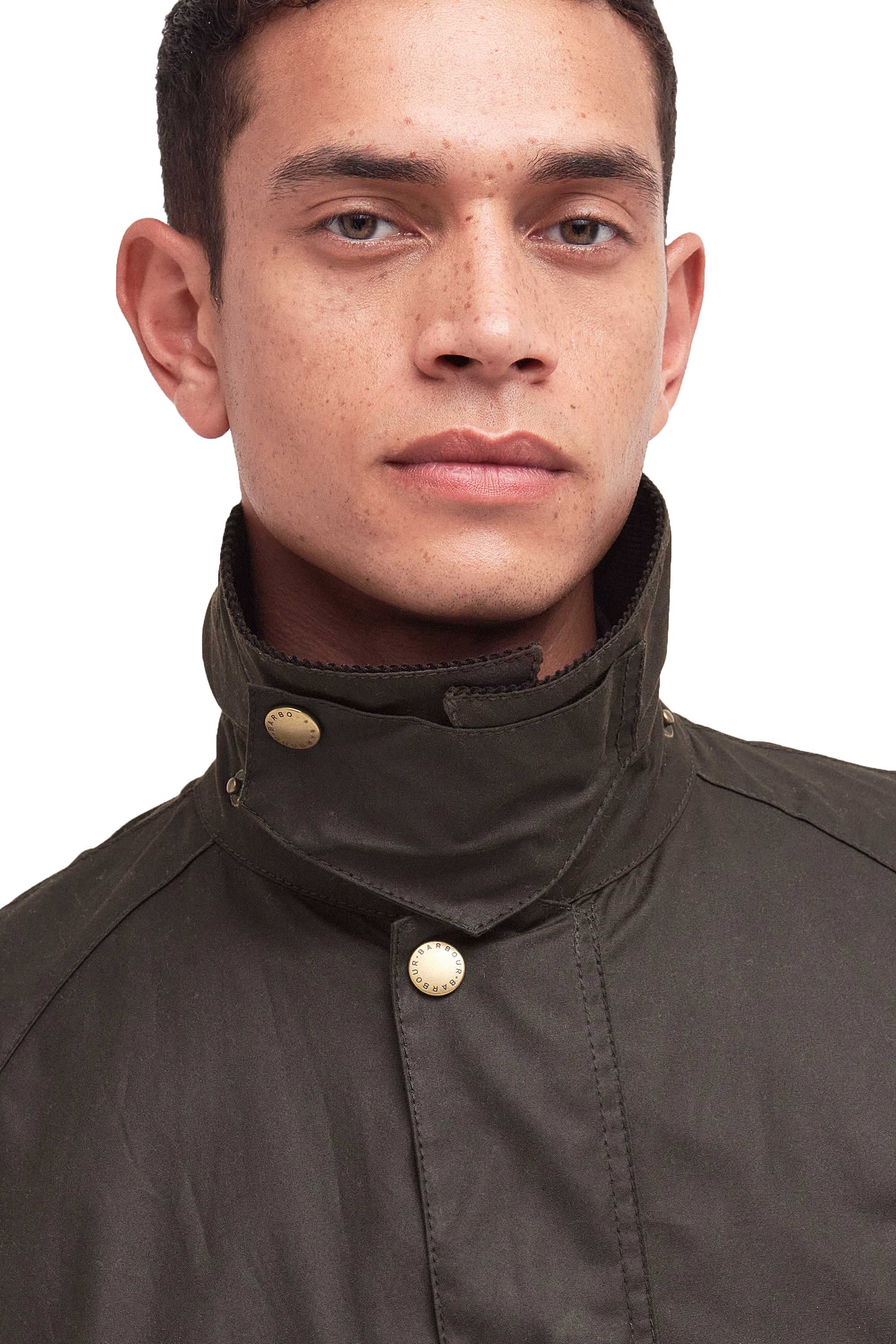 Barbour Ashby Wax Jacket Olive - Image 6
