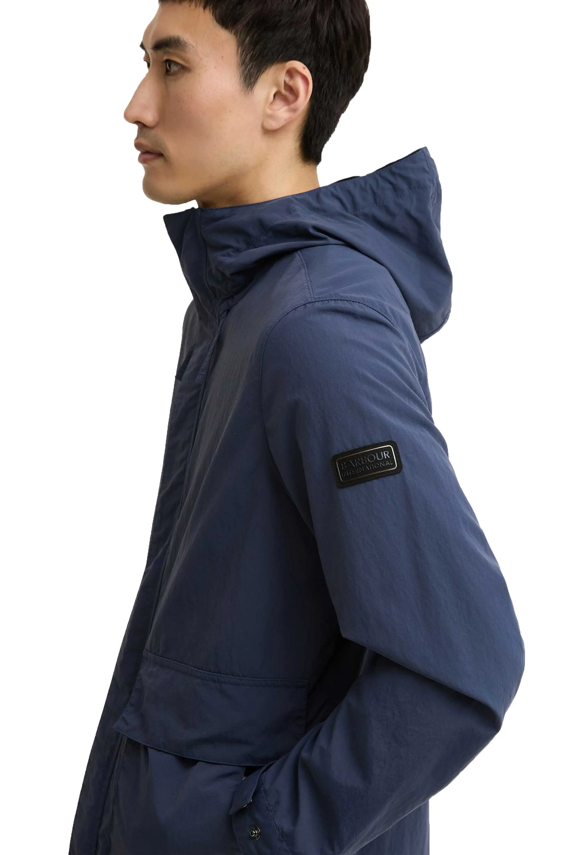 BARBOUR INTERNATIONAL BARNWELL SHOWERPROOF JACKET OXFORD BLUE - Image 4