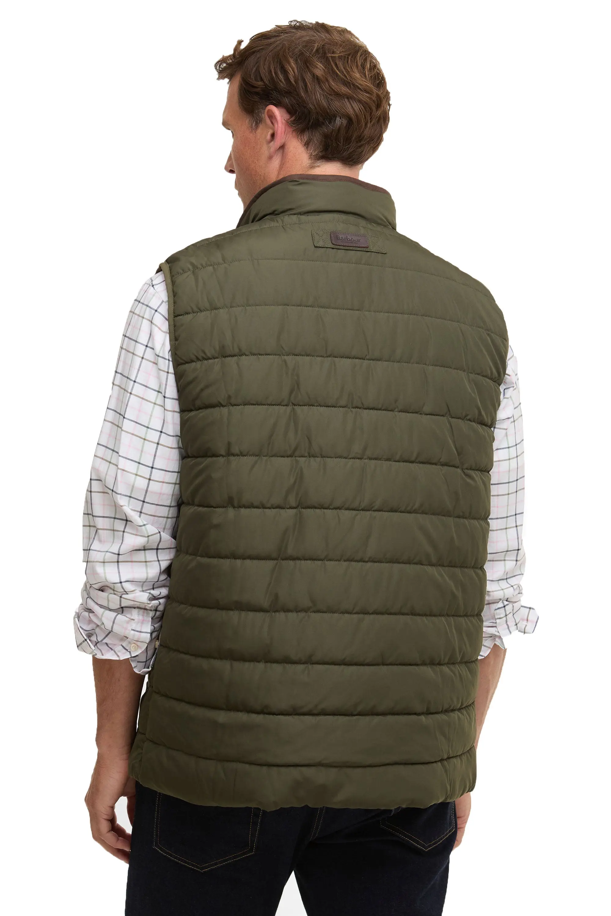 BARBOUR BROUGHTON GILET DEEP OLIVE - Image 3