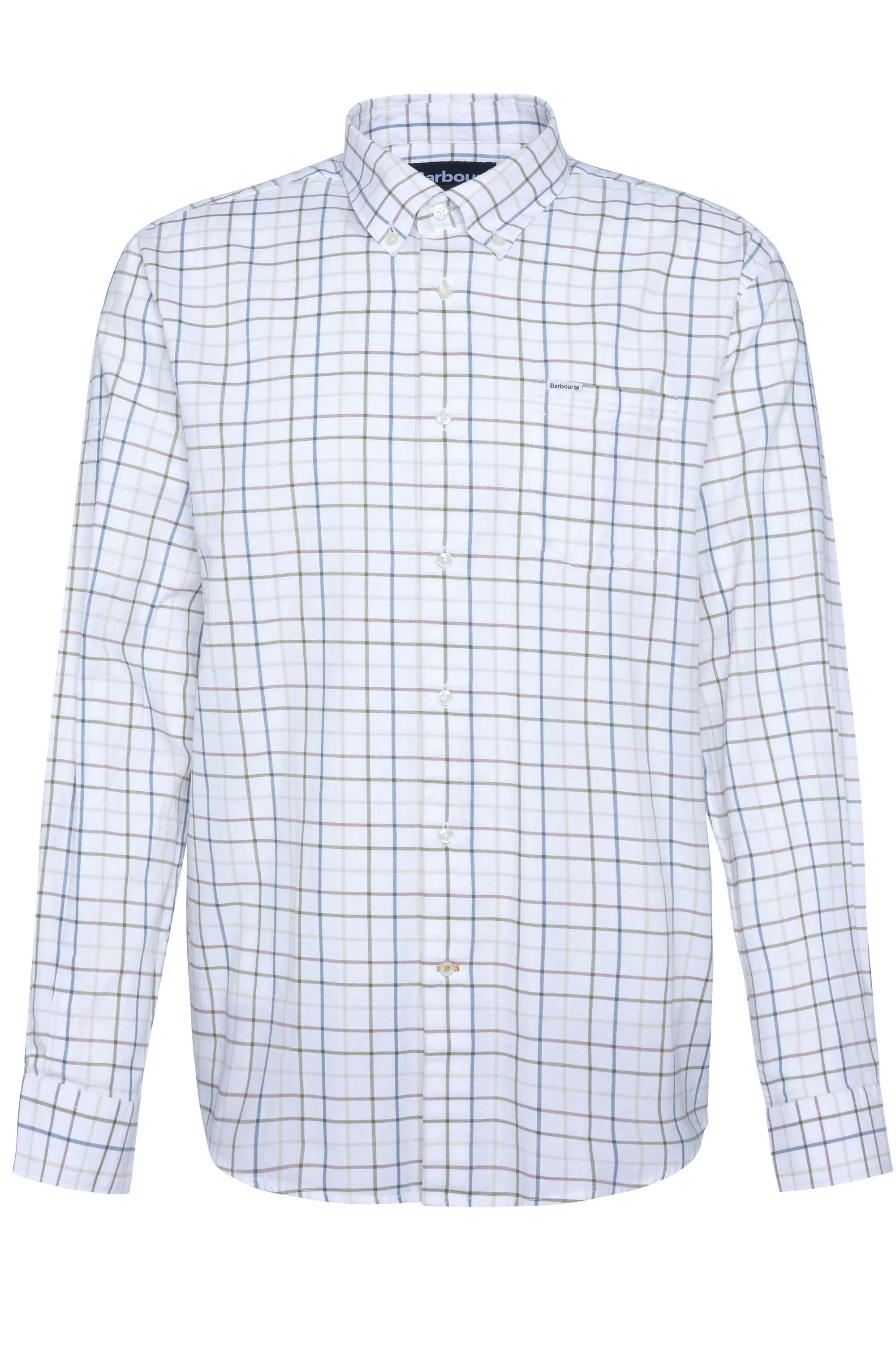 BARBOUR CASWELL TATTERSALL SHIRT PINE GREEN