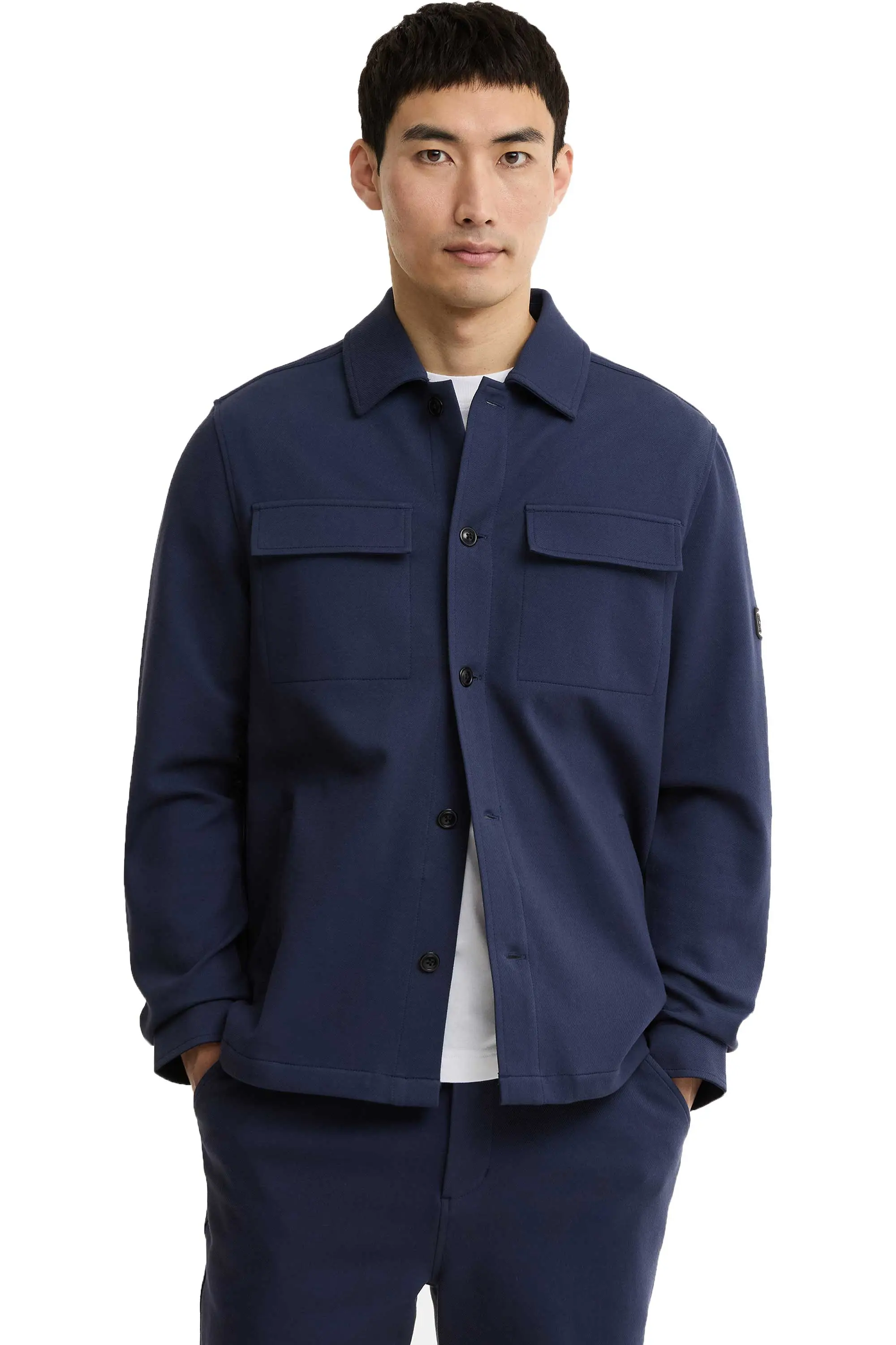 BARBOUR INTERNATIONAL ESH OVERSHIRT OXFORD BLUE - Image 2