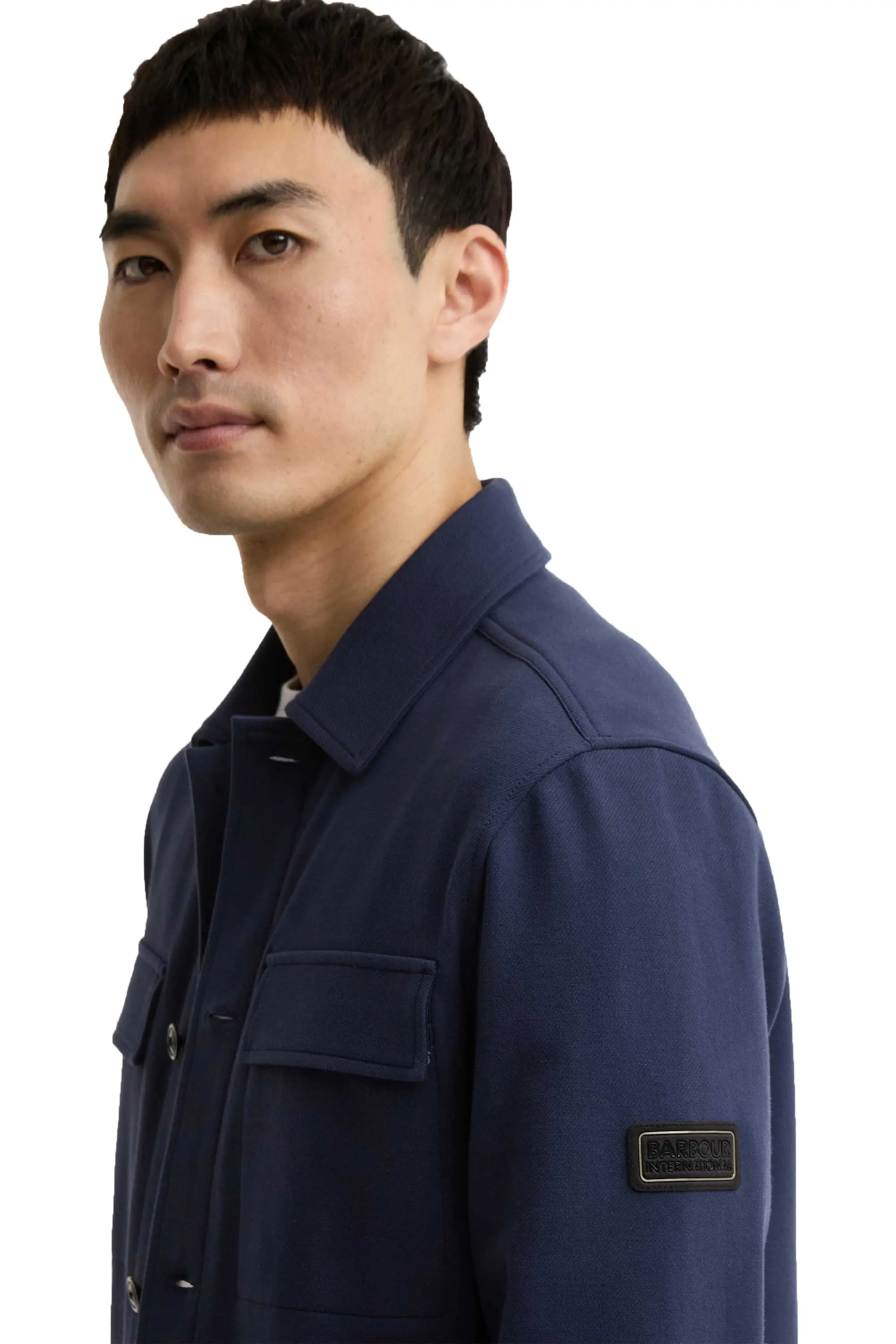 BARBOUR INTERNATIONAL ESH OVERSHIRT OXFORD BLUE - Image 4