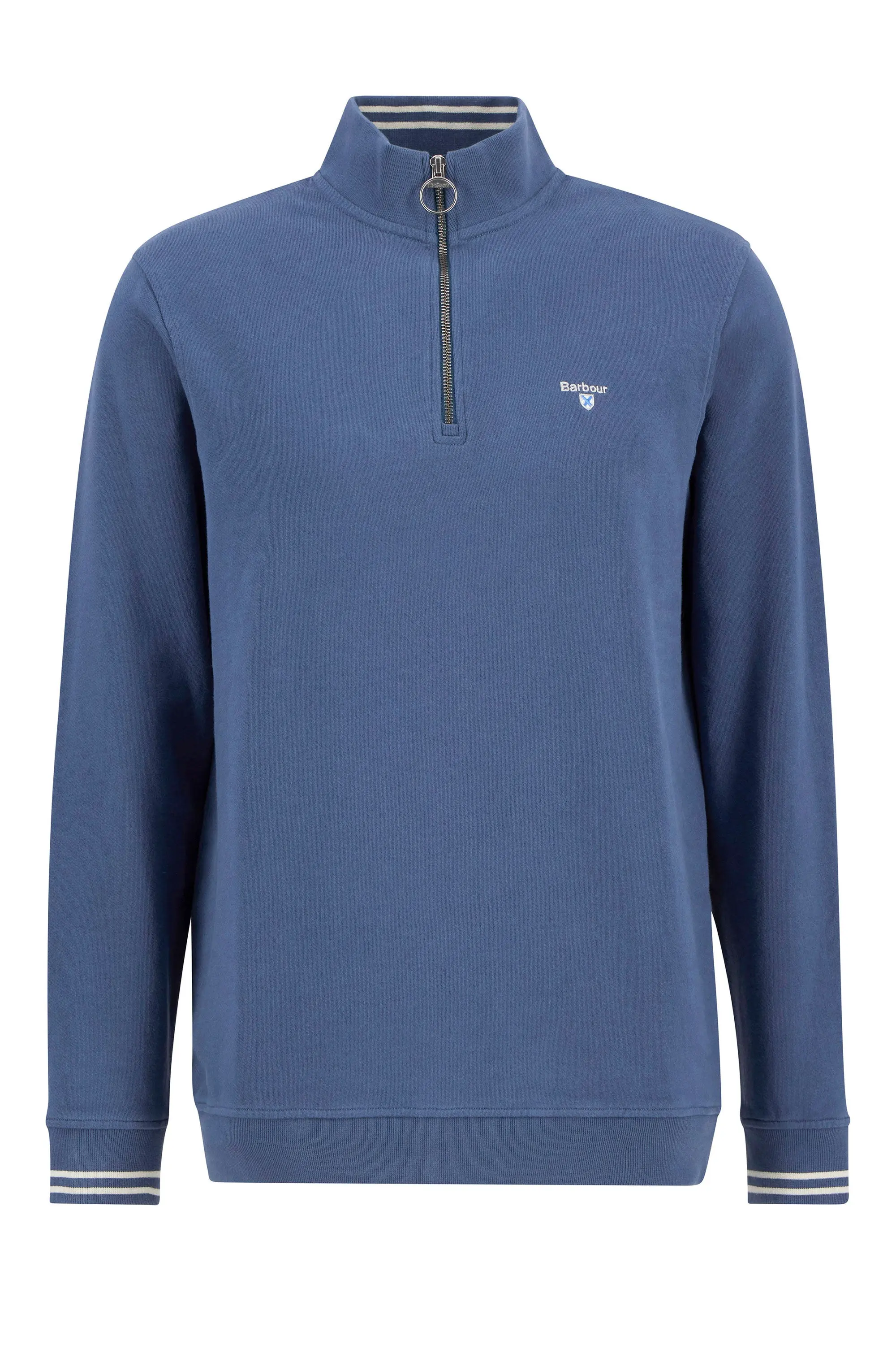 BARBOUR ROSFORD HALF ZIP SWEATSHIRT DARK DENIM
