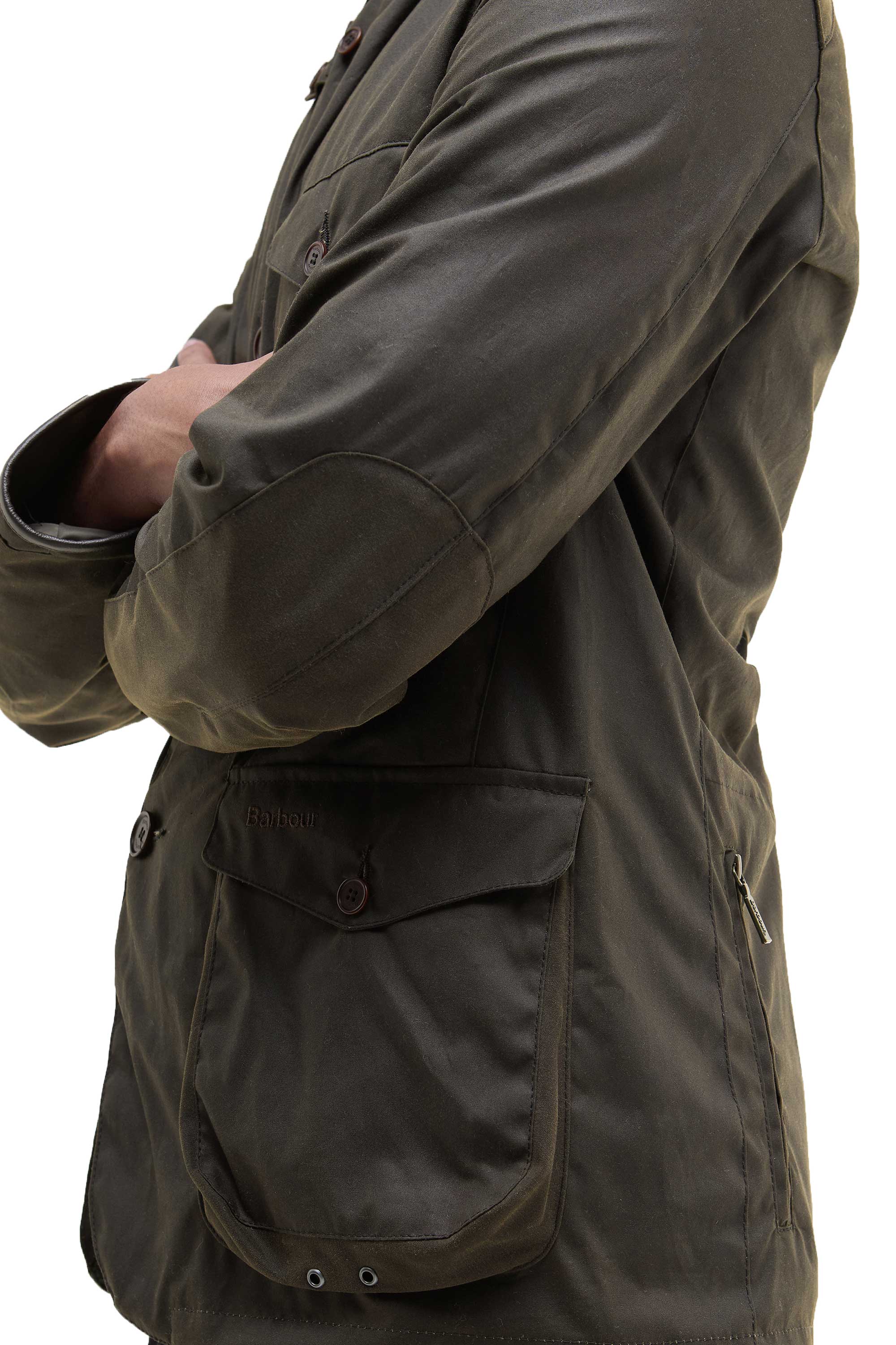 Barbour Beacon Sports Jacket Olive - Image 4