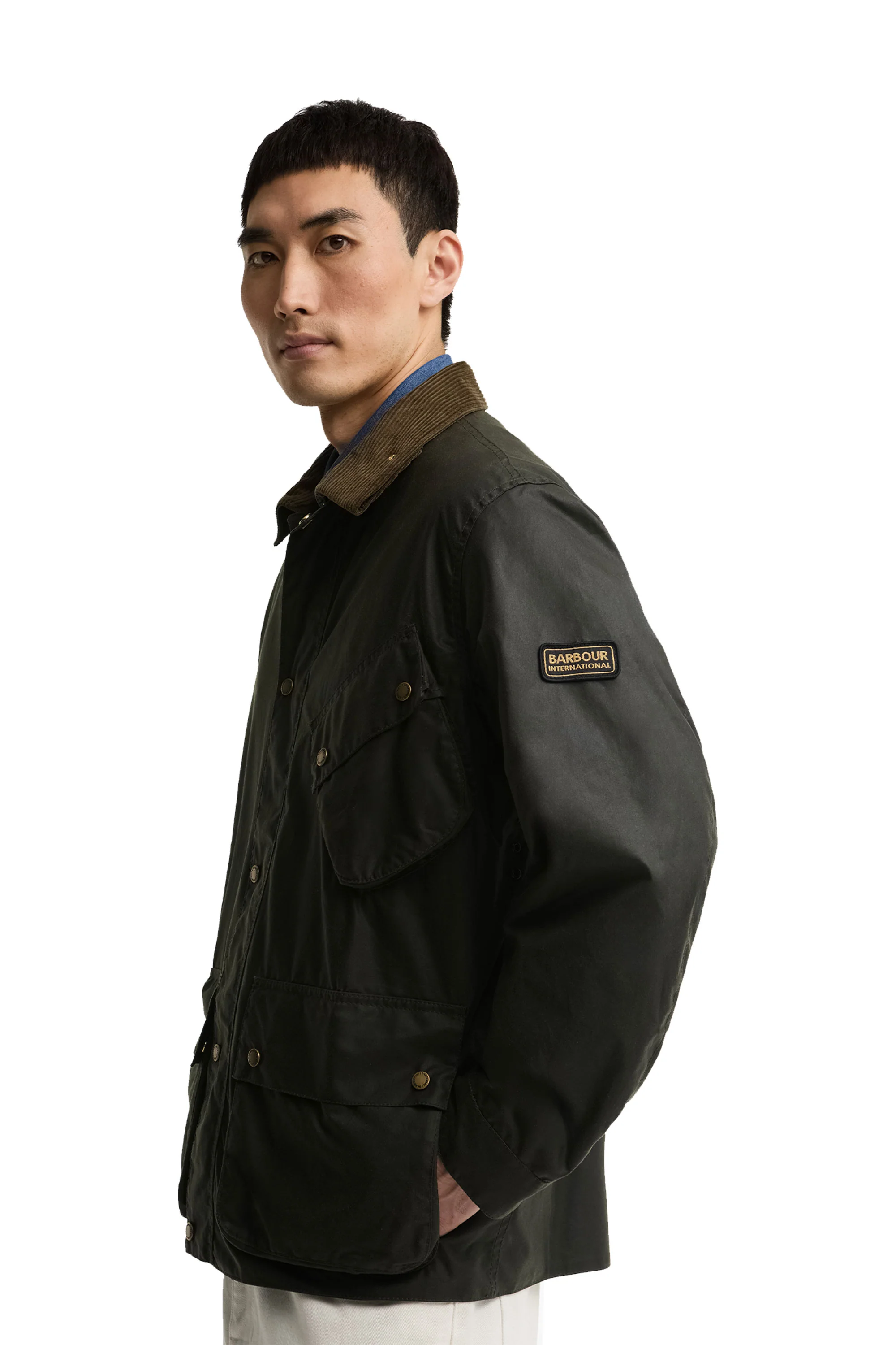 BARBOUR INTERNATIONAL BRAKE LINE WAX JACKET - Image 5