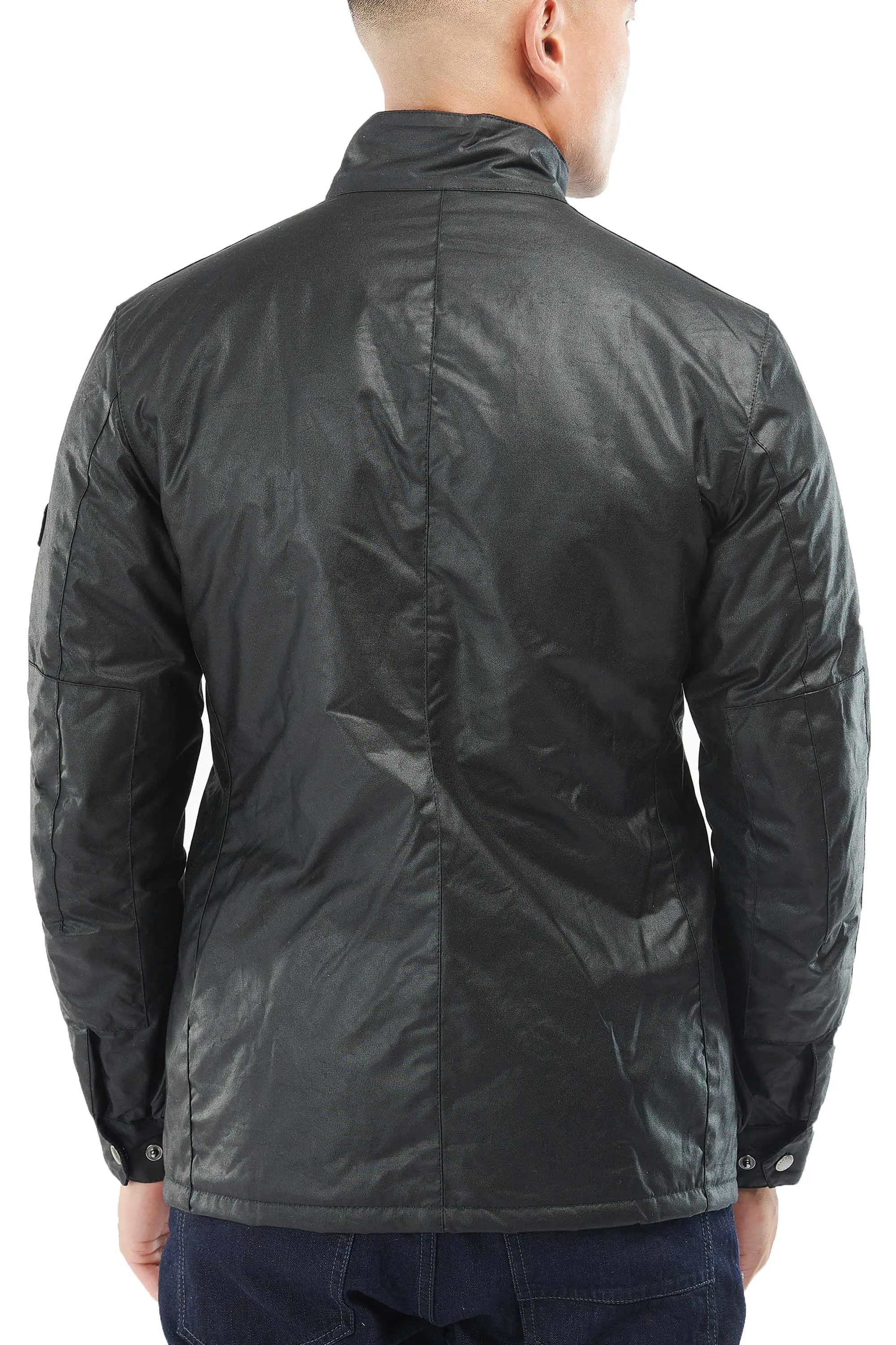 Barbour International Tourer Wax Duke Jacket Black - Image 3