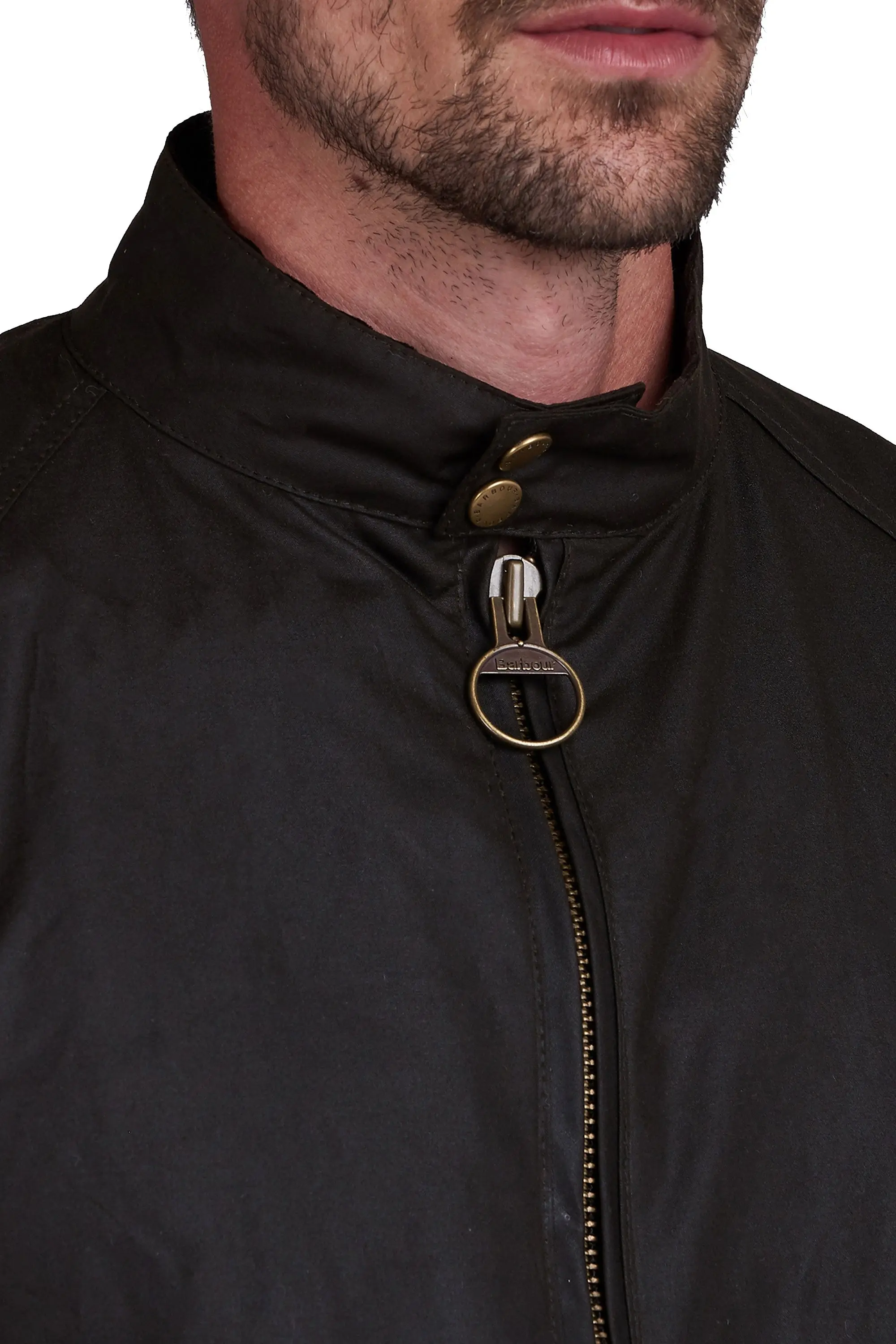 Barbour Steve McQueen Merchant Wax Jacket Olive - Image 4