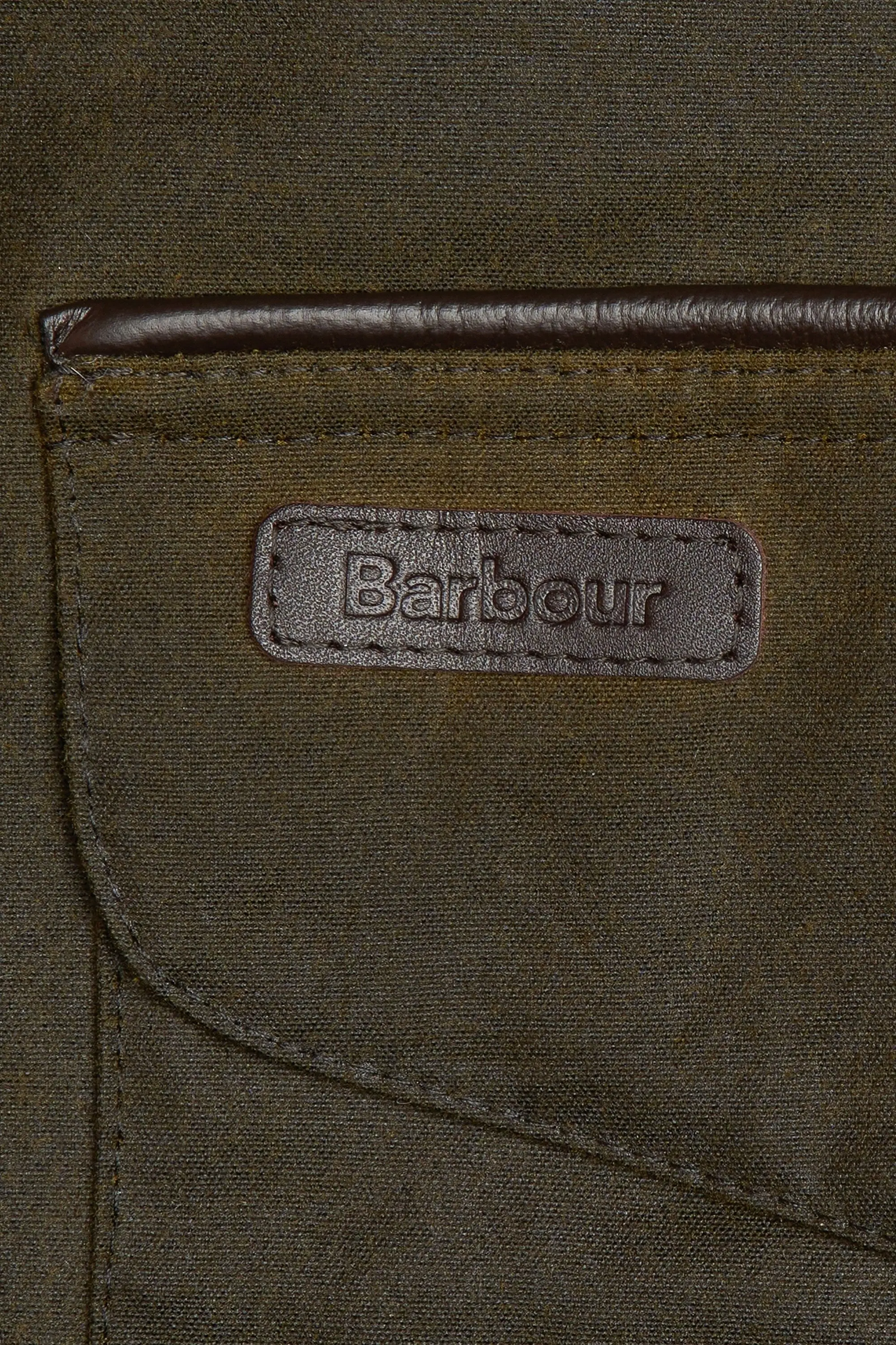 Barbour Stratford Wax Jacket Olive - Image 4