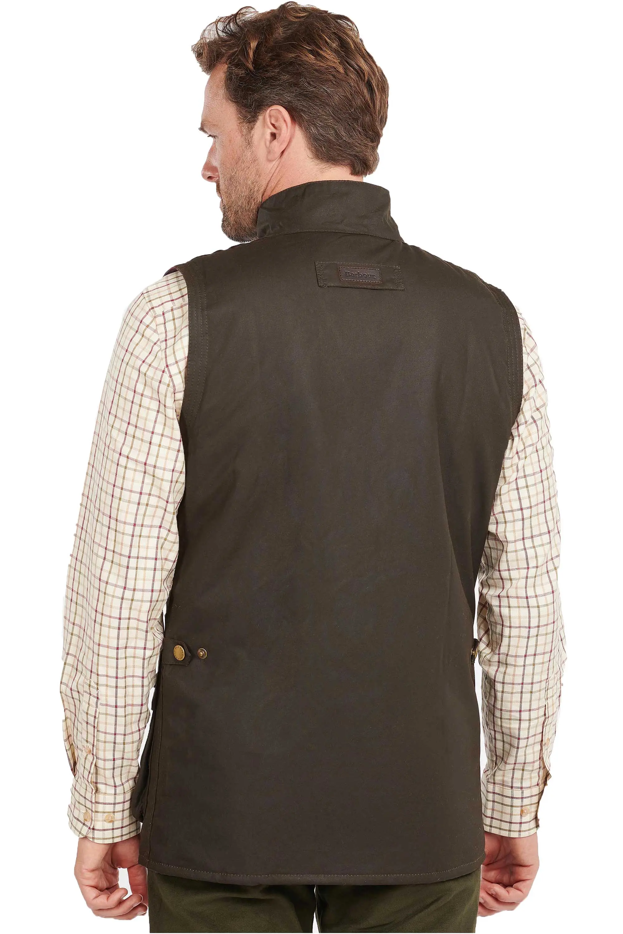 Barbour Westmorland Wax Gilet Olive - Image 3