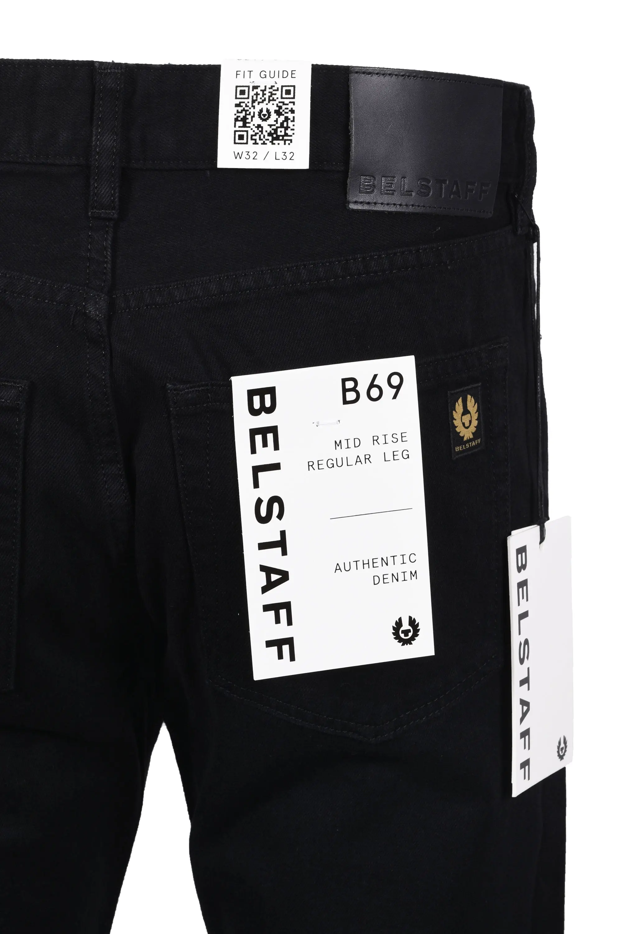 Belstaff B69 Regular Fit Jeans Black