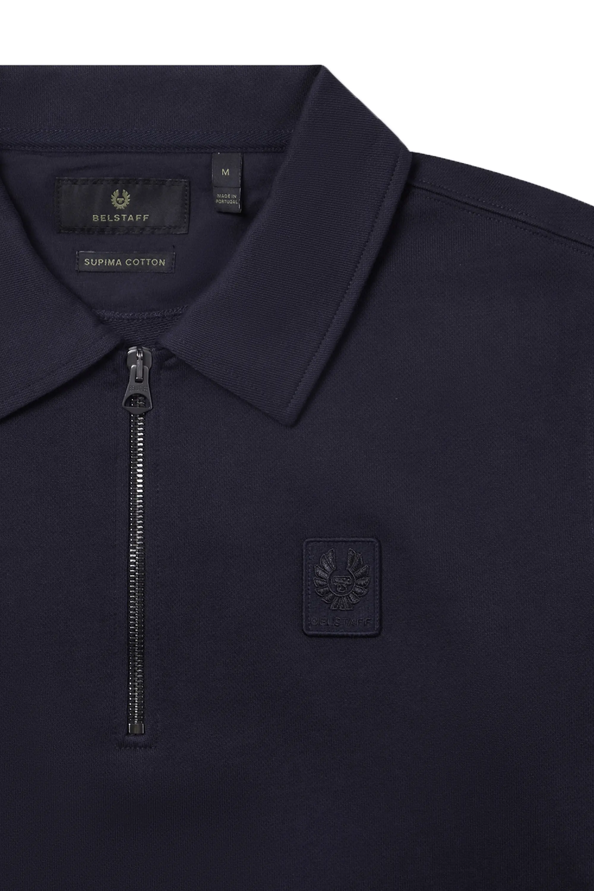 Belstaff Curator Collared Sweatshirt Dark Ink - Image 2