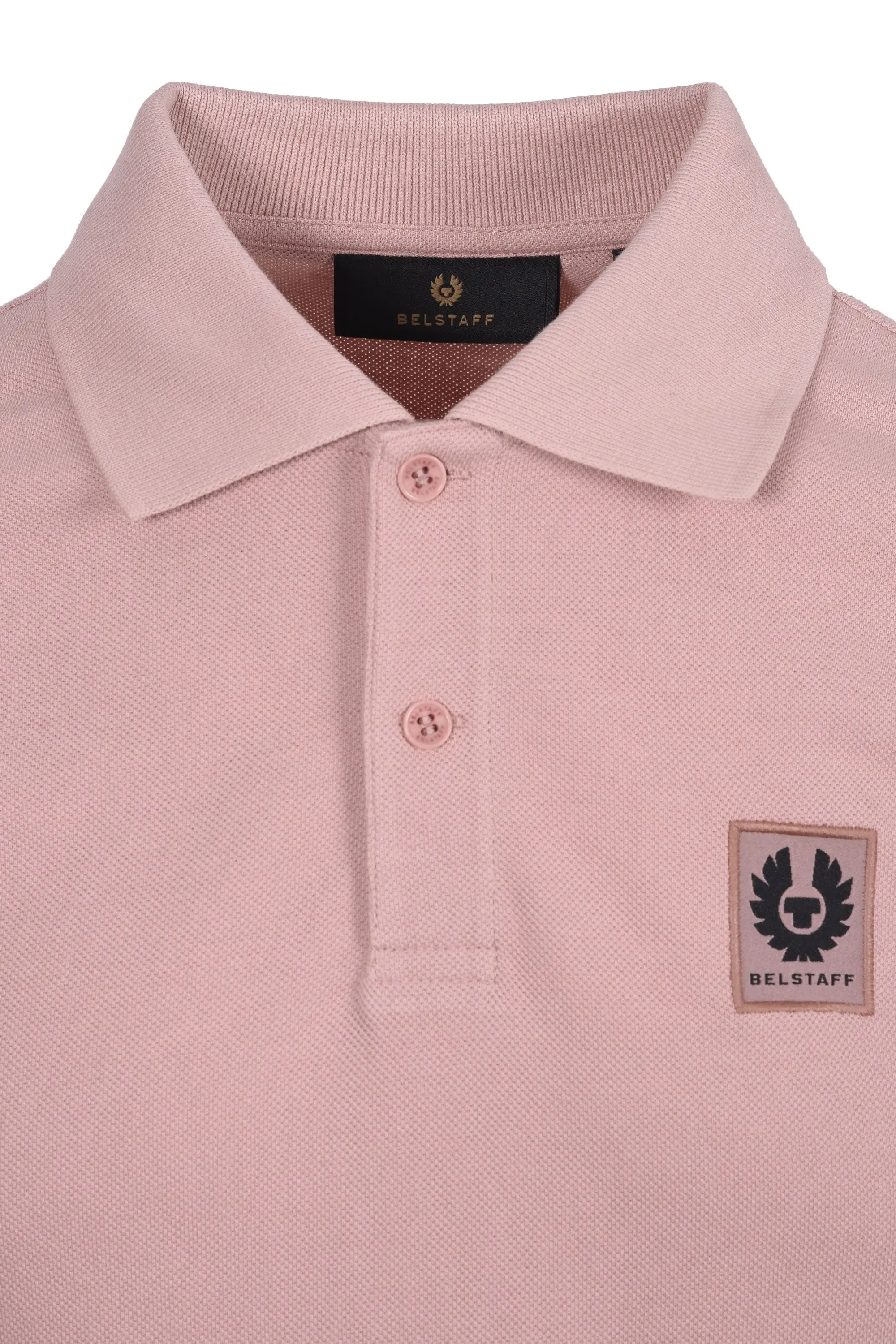 BELSTAFF SHORT SLEEVE POLO SHIRT DUSK PINK - Image 2