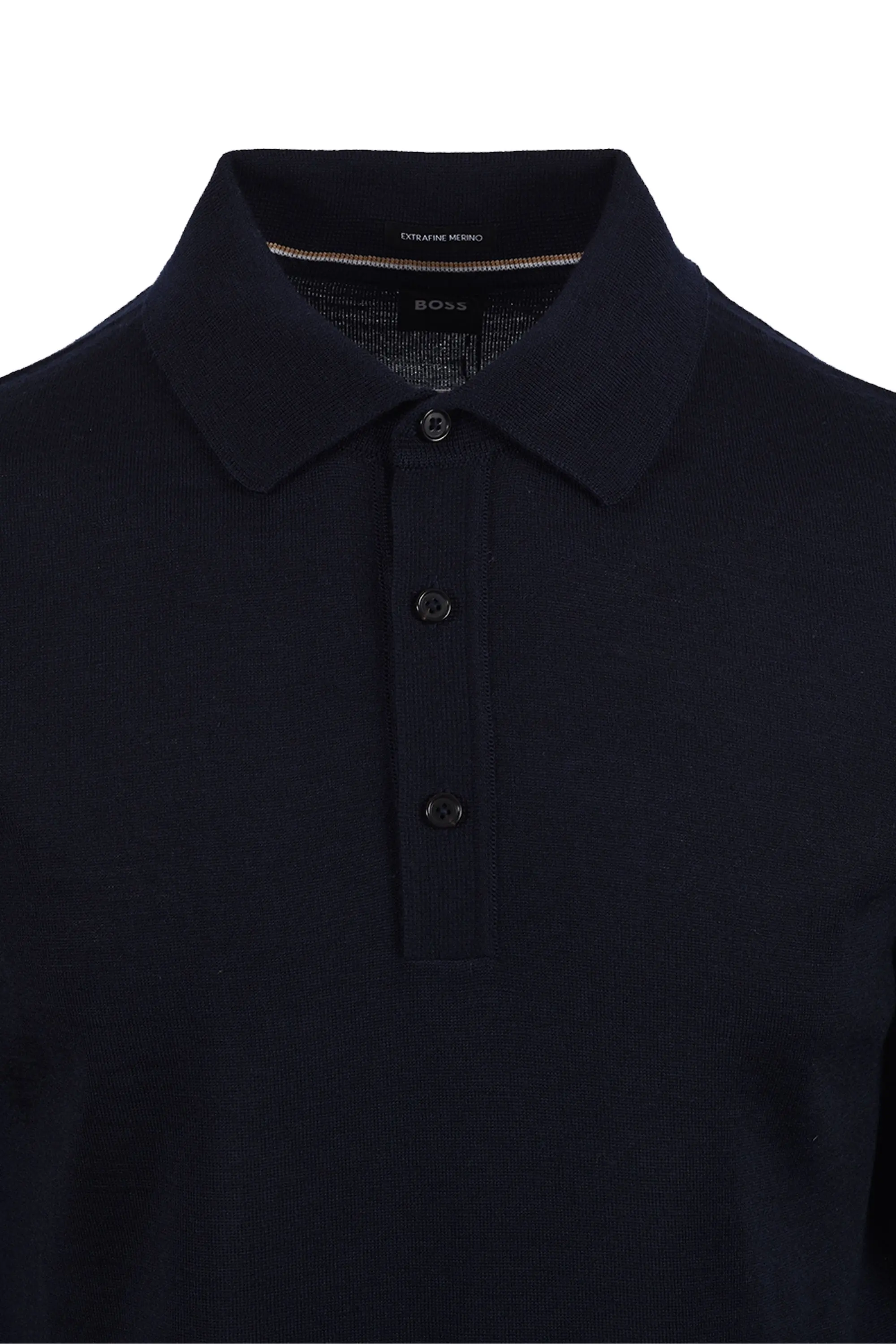 Boss Black BOSS NOLANO KNITTED POLO DARK BLUE - Image 2