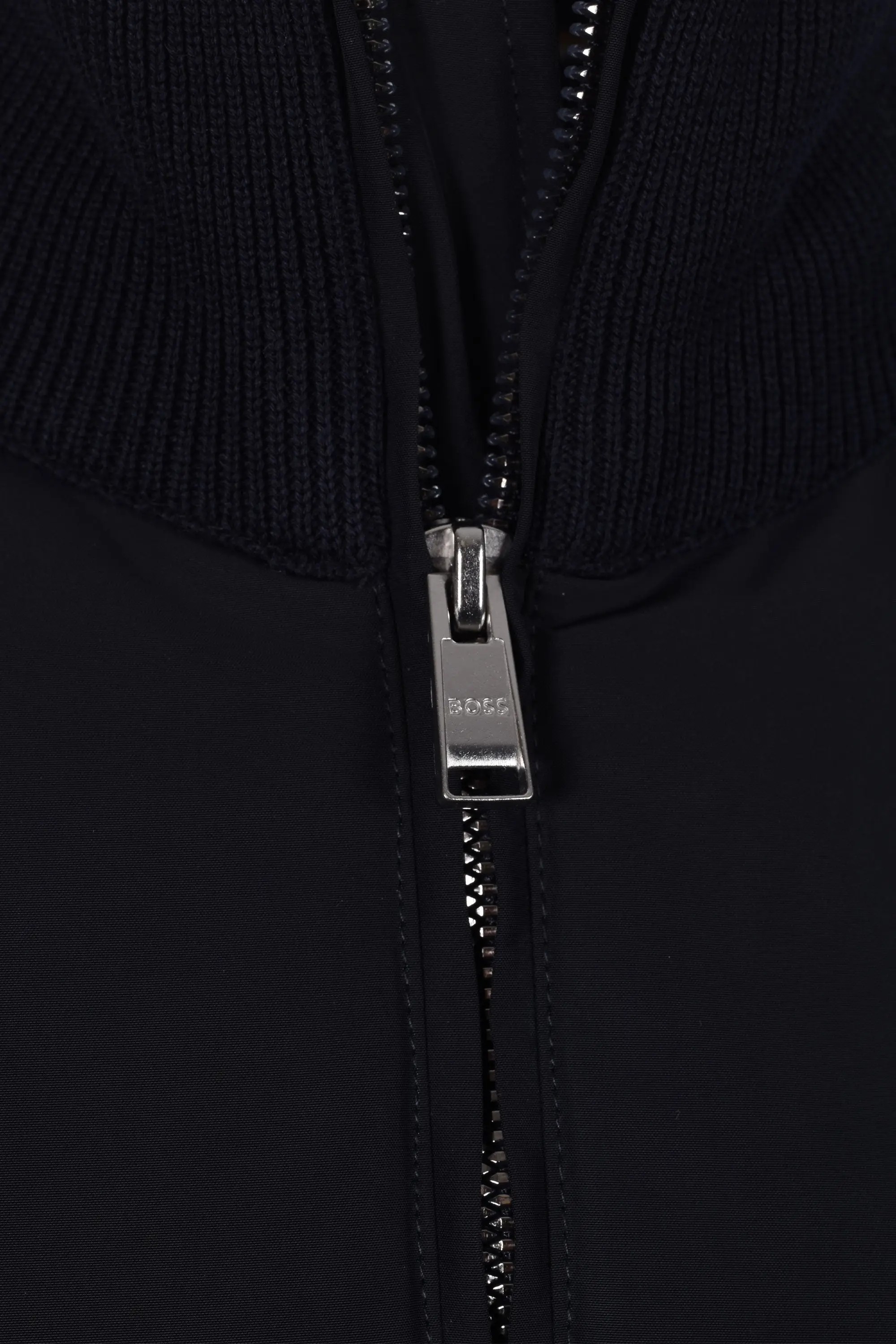 Boss Black Ibaio Mix-Media Jacket Dark Blue - Image 4