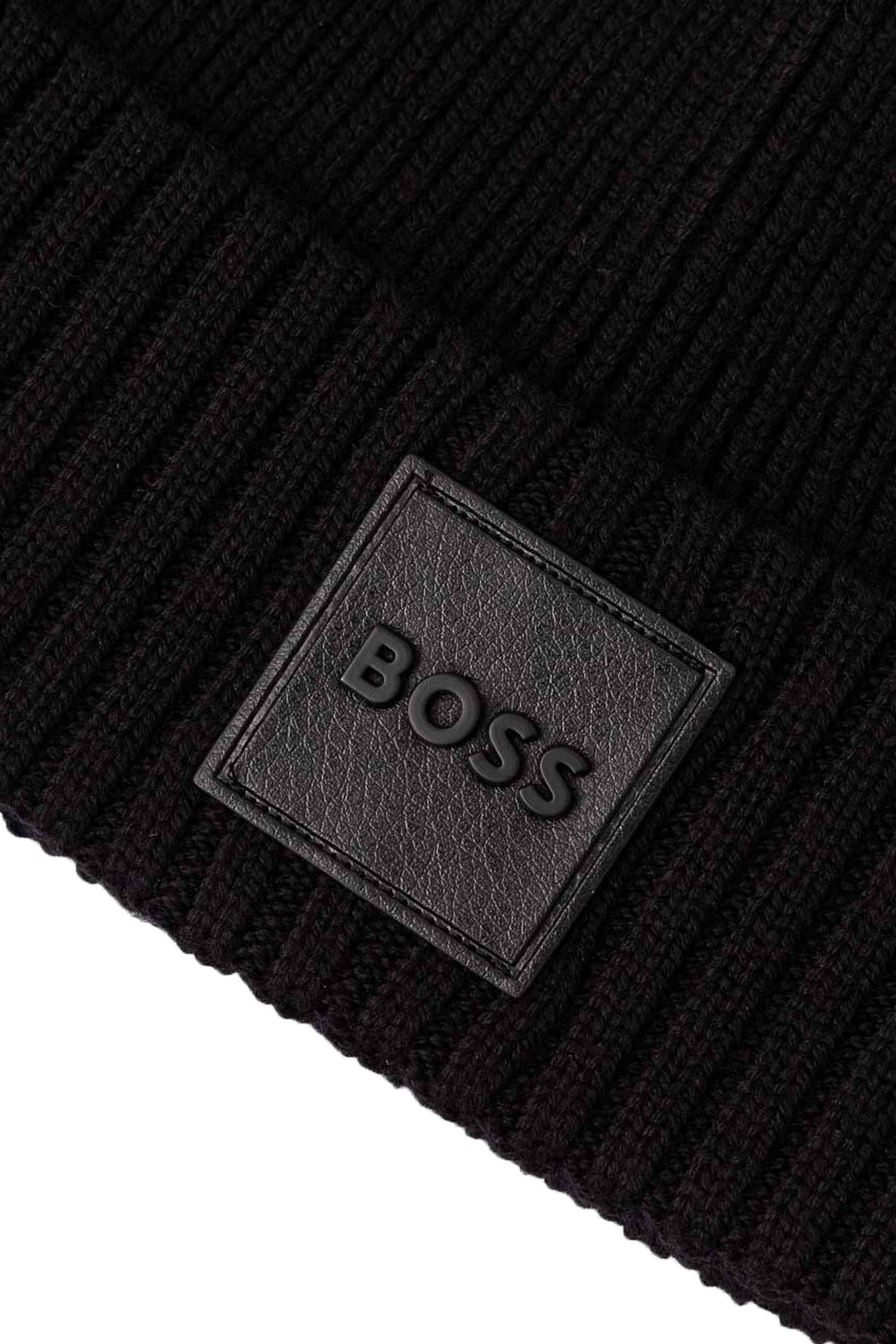 Boss Black Flavio Beanie Hat Black - Image 2