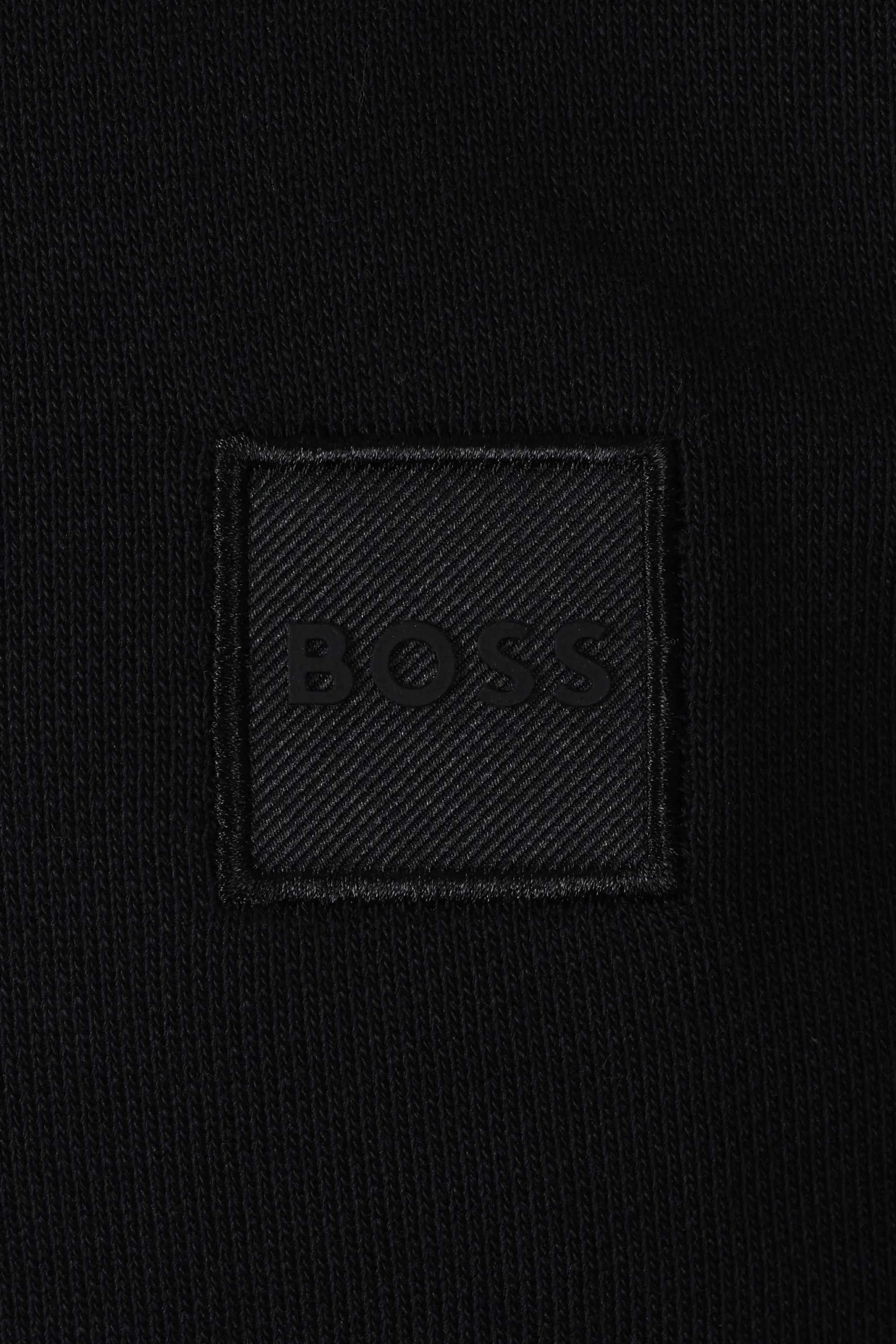 Boss Orange ZETRUST Half Zip SWEATSHIRT BLACK - Image 3