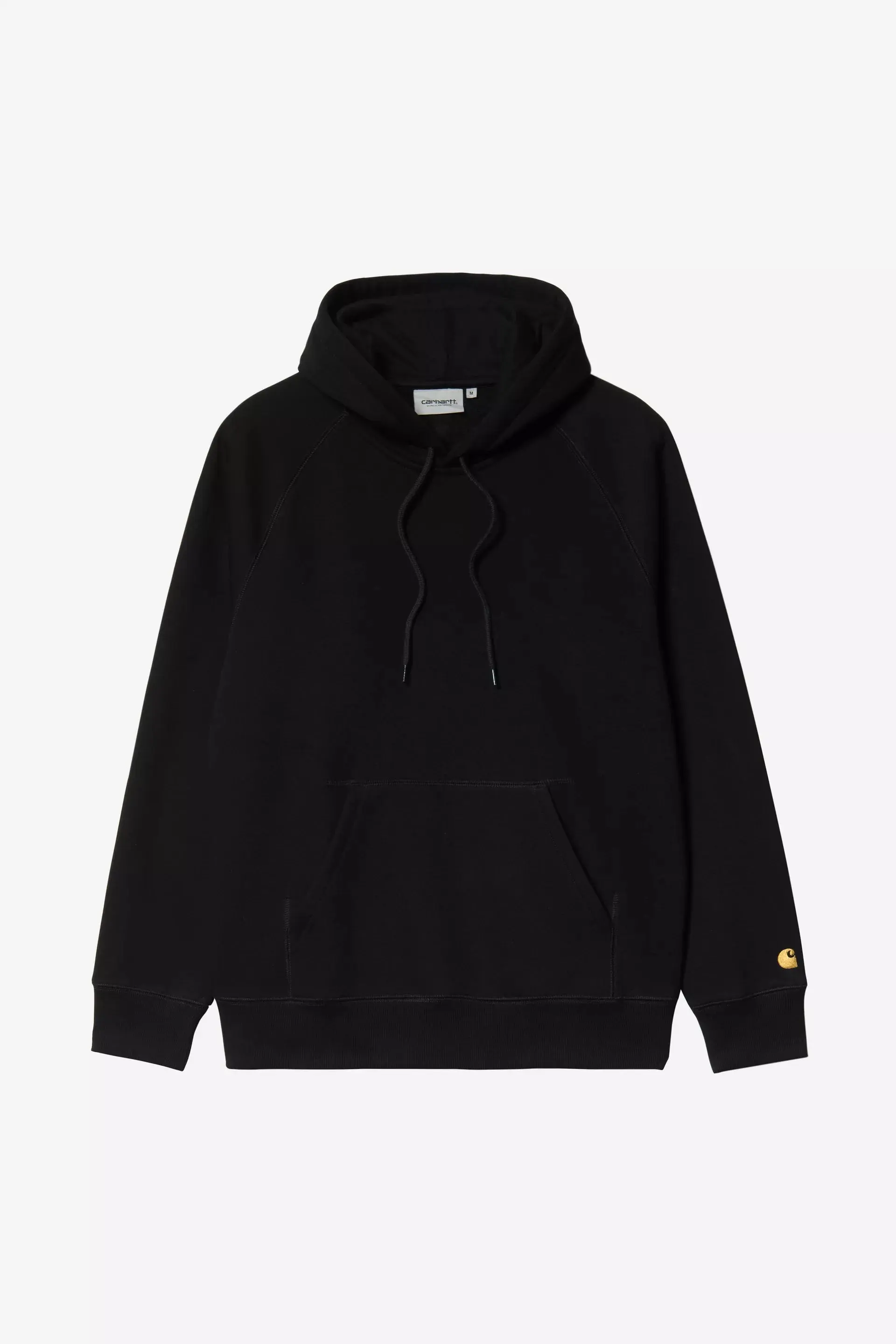 CARHARTT HOODED CHASE SWEAT BLACK/GOLD - Image 2