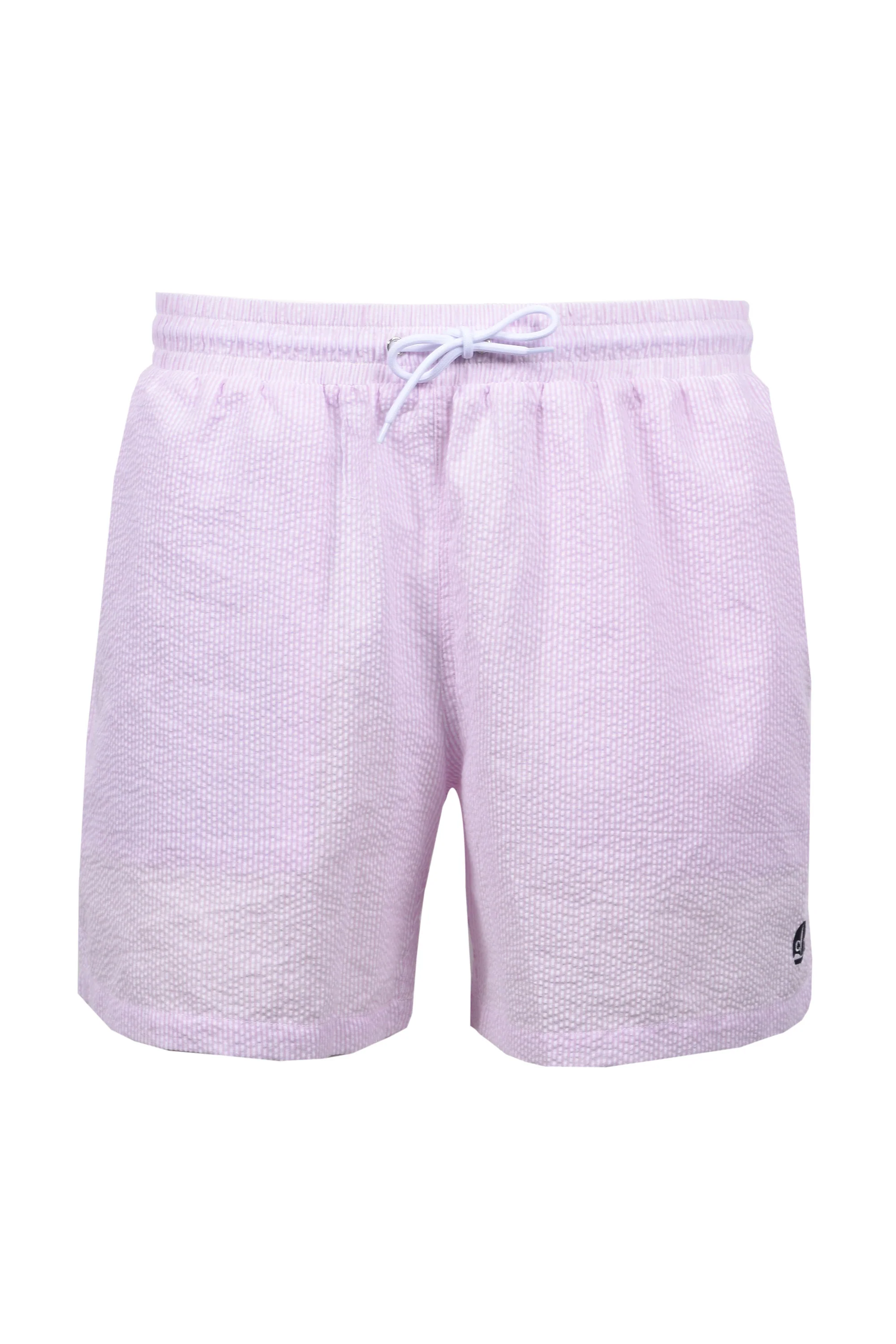 CHARLES TIMMINS SEERSUCKER SWIM SHORTS LIGHT PINK