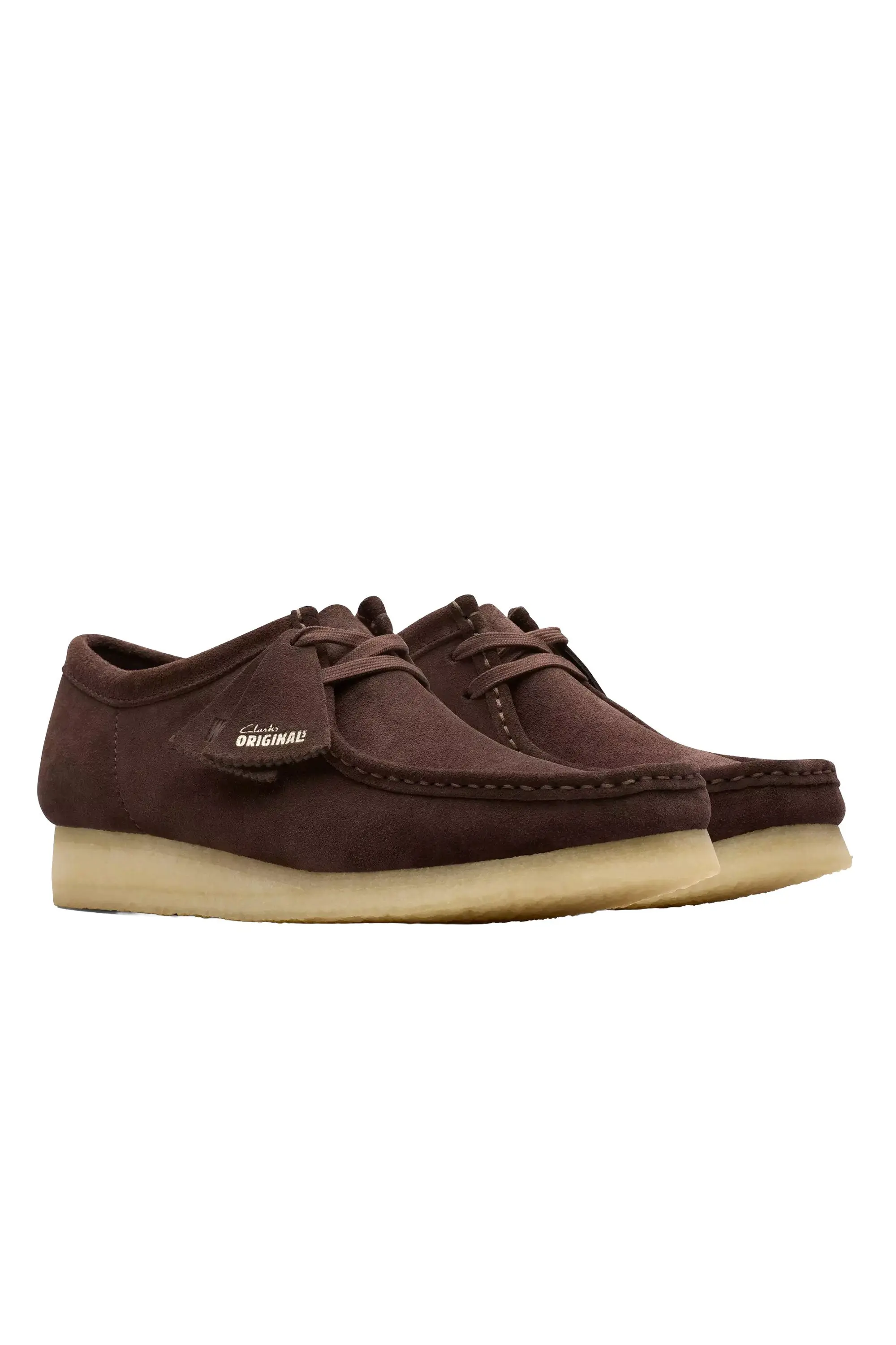 CLARKS ORIGINALS WALLABEE SHOE DARK BROWN SUEDE - Image 2