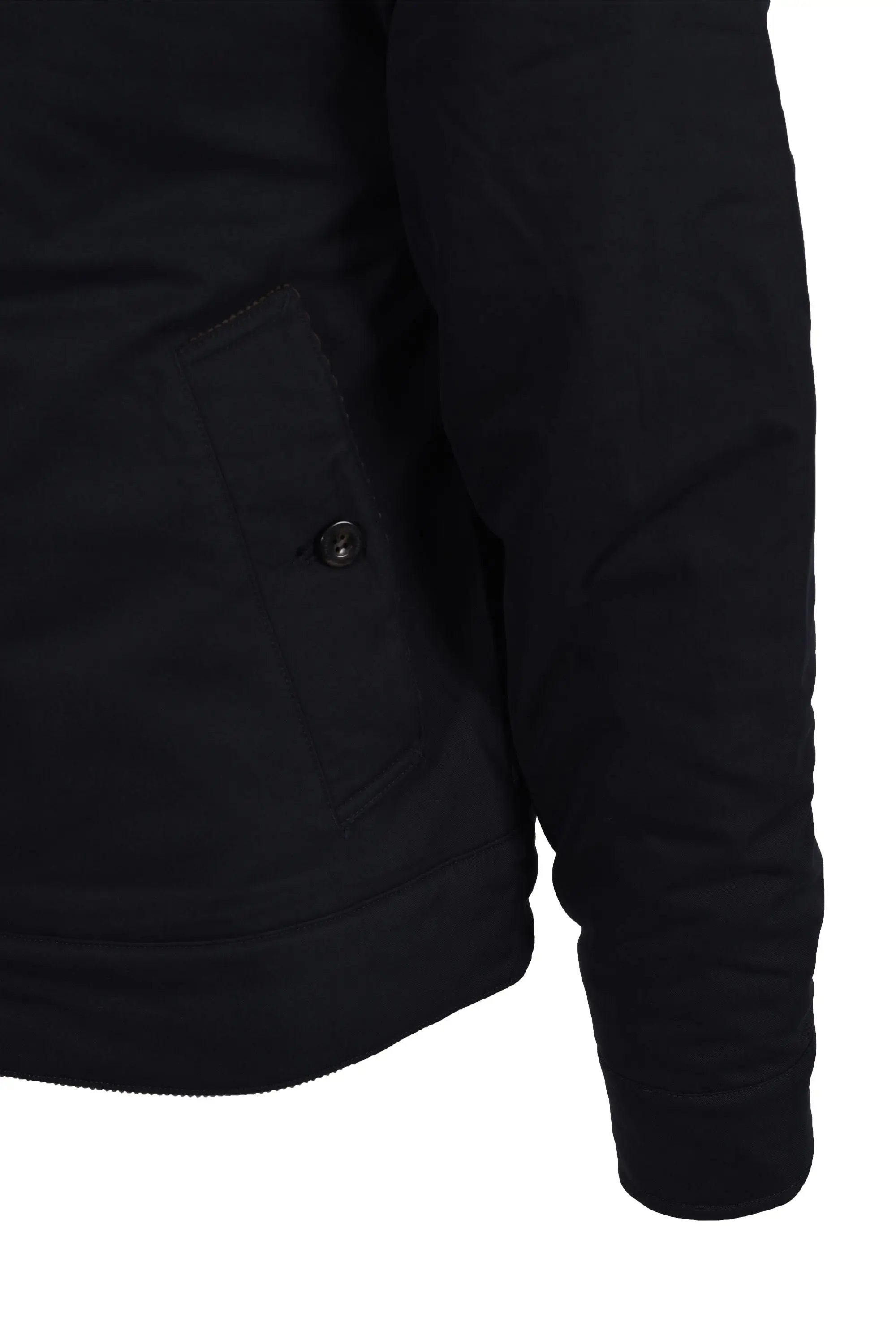 FRED PERRY COTTON CABAN JACKET NAVY - Image 5