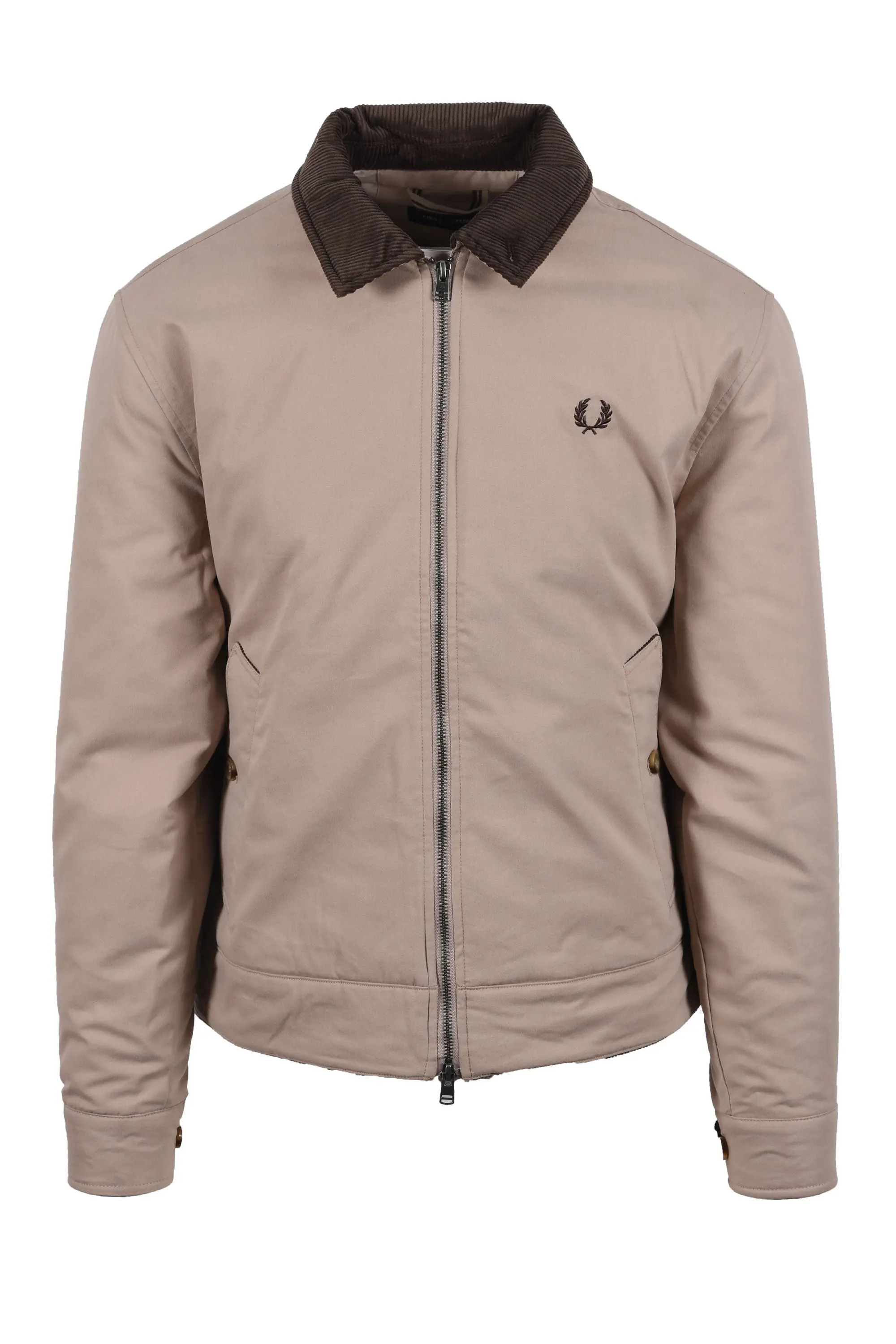 FRED PERRY COTTON CABAN JACKET WARM OAT