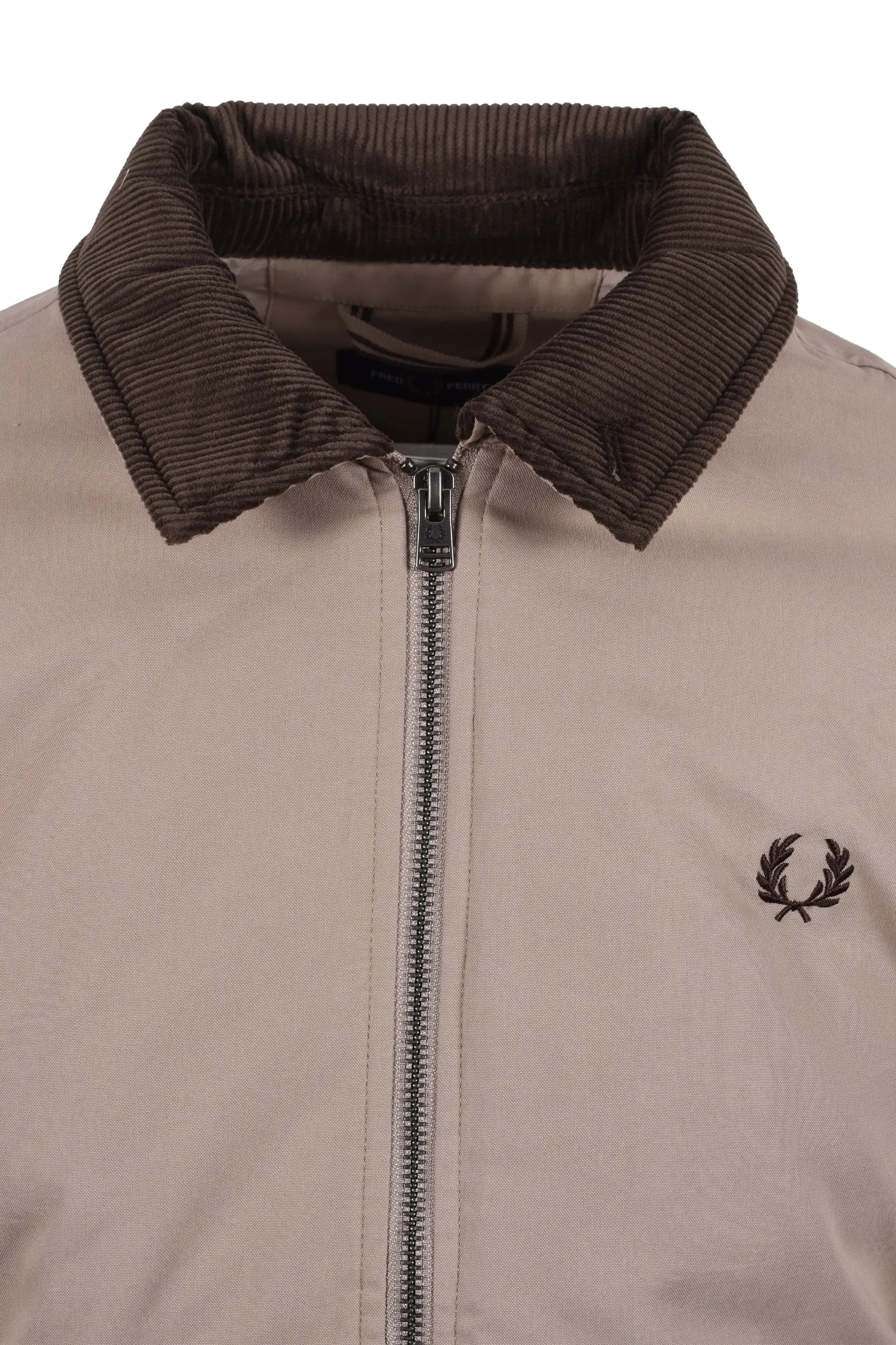 FRED PERRY COTTON CABAN JACKET WARM OAT - Image 2