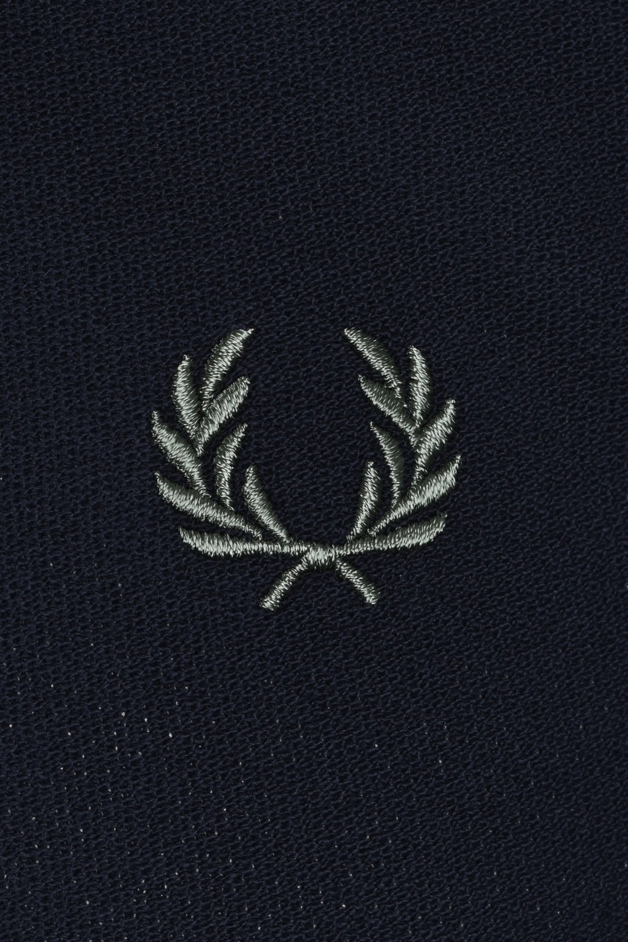 Fred Perry Crepe Pique Polo Shirt Dark Airforce - Image 3