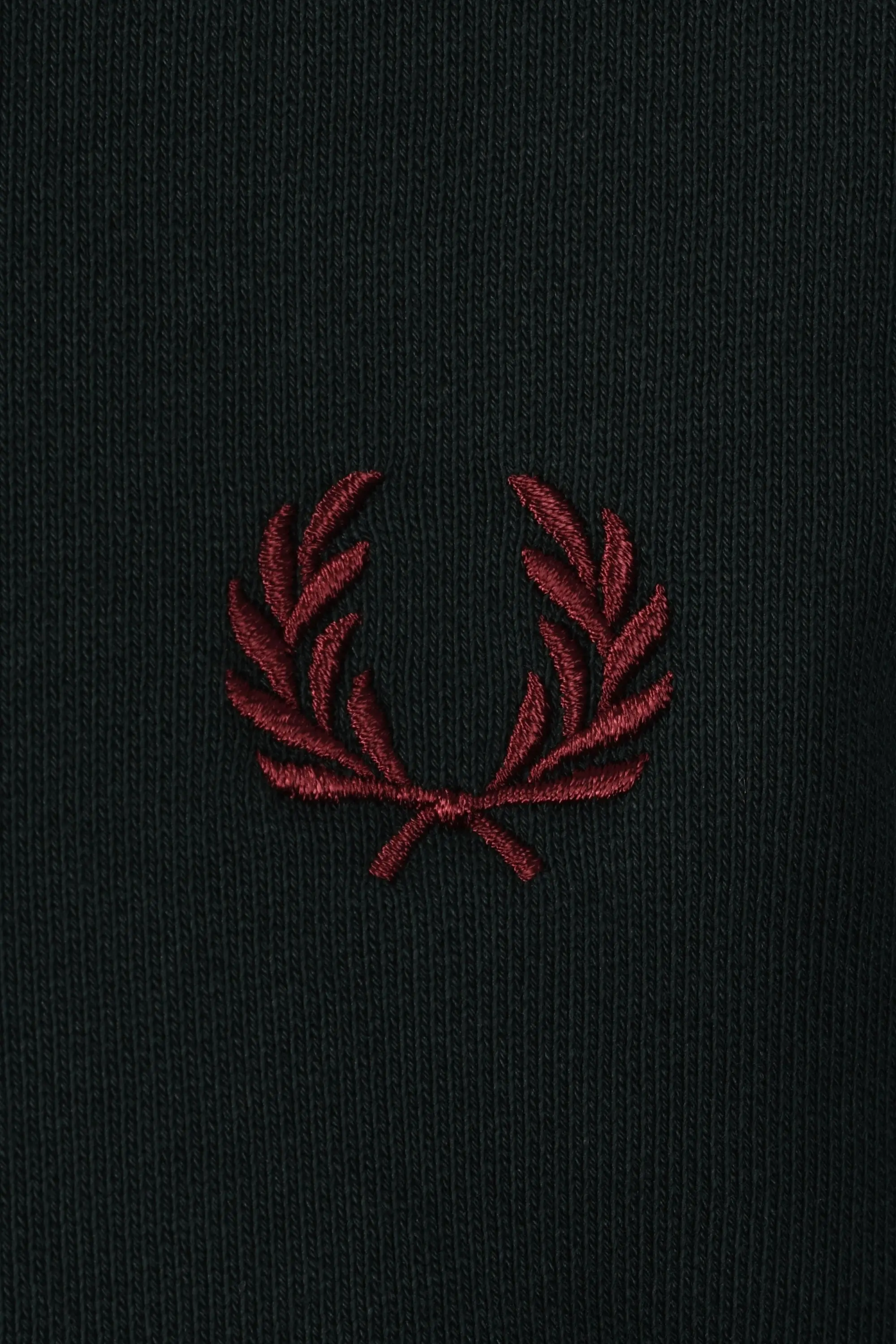 FRED PERRY CREW NECK SWEATSHIRT GRASSROOT GREEN/STOCKPORT BLUE/OXBLOOD - Image 3