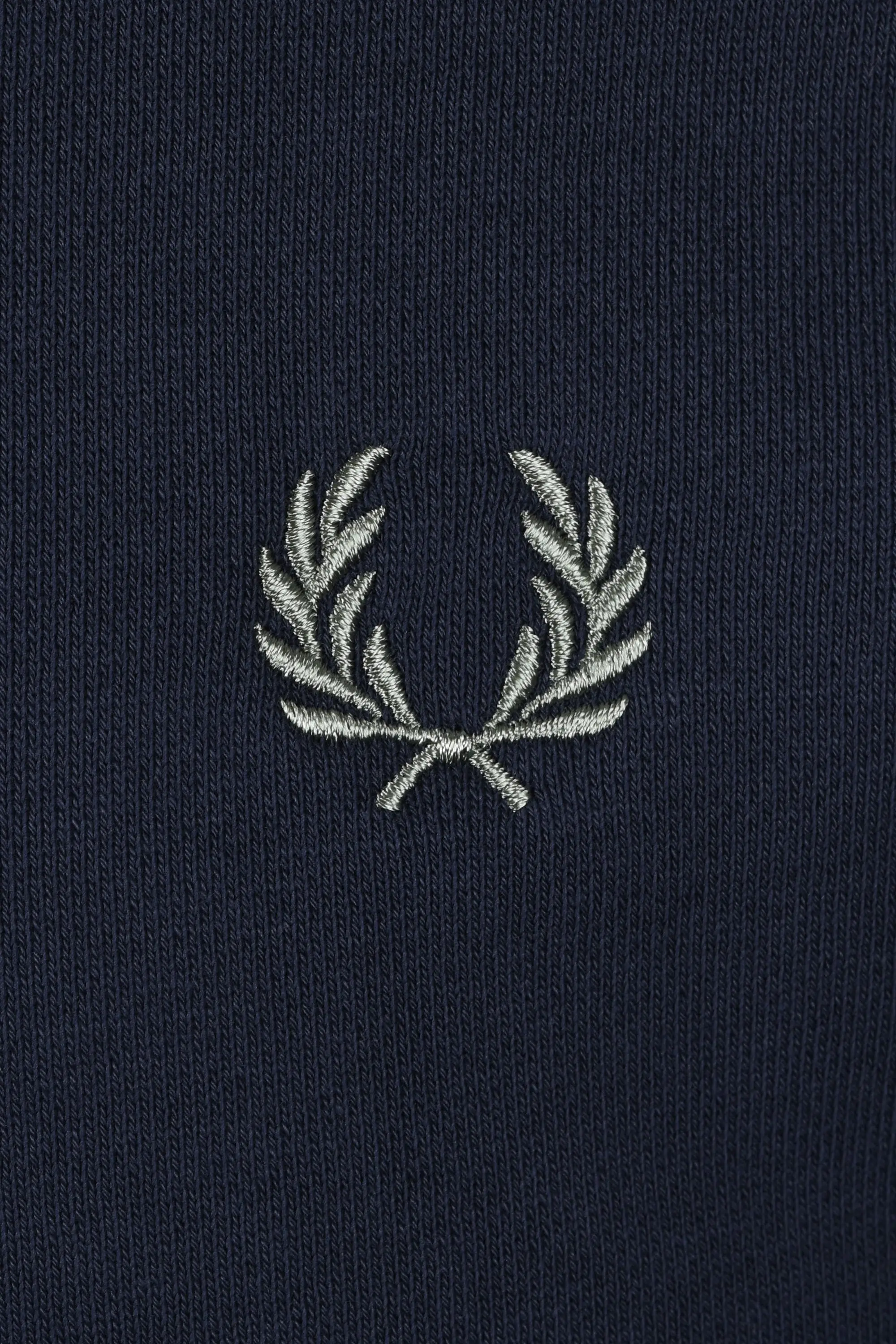 Fred Perry Half Zip Sweatshirt Dark Airforce/Lilac/Bayleaf - Image 3