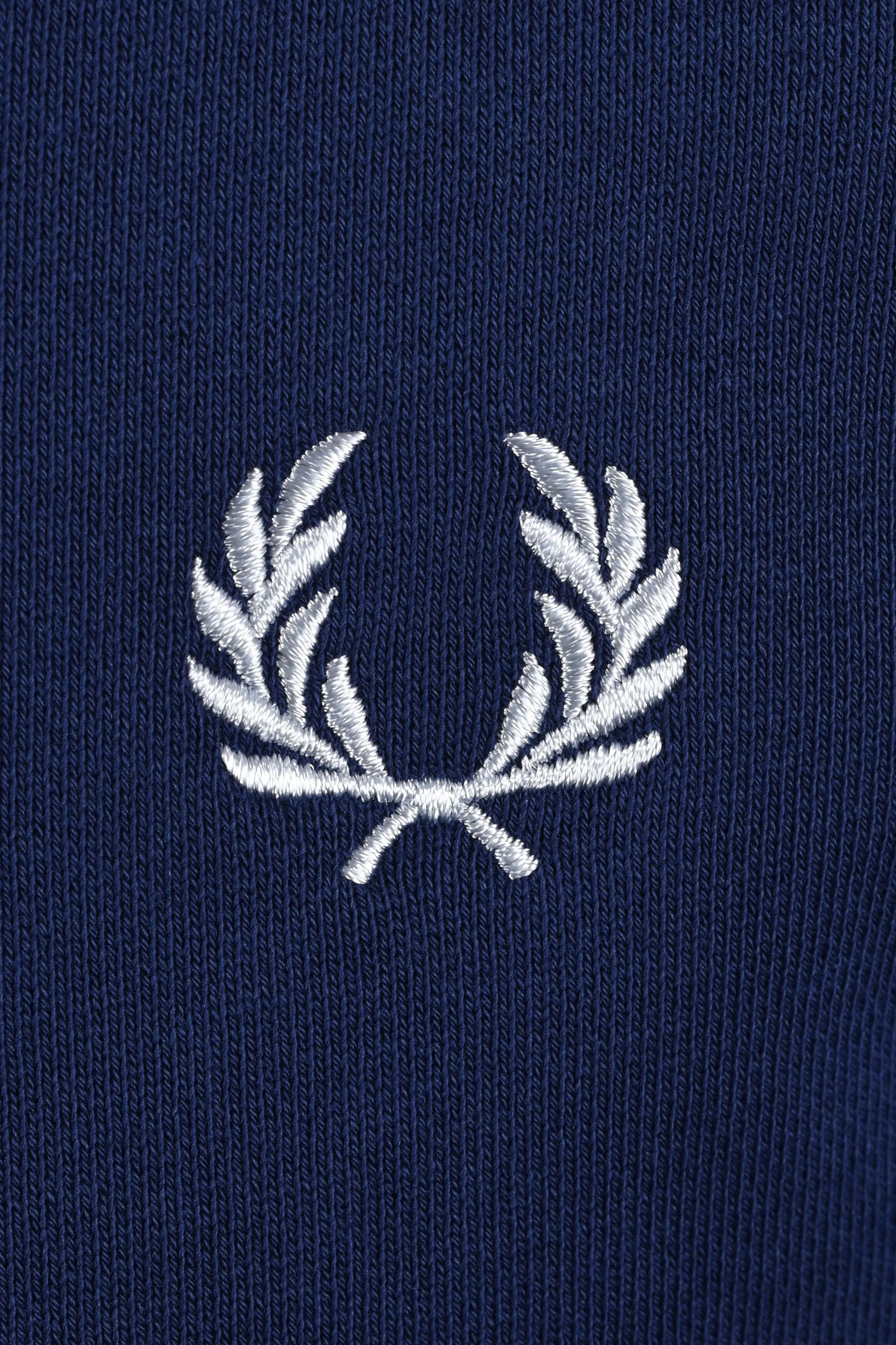 FRED PERRY HALF ZIP SWEATSHIRT FRENCH NAVY/DUSKY BLUE - Image 3