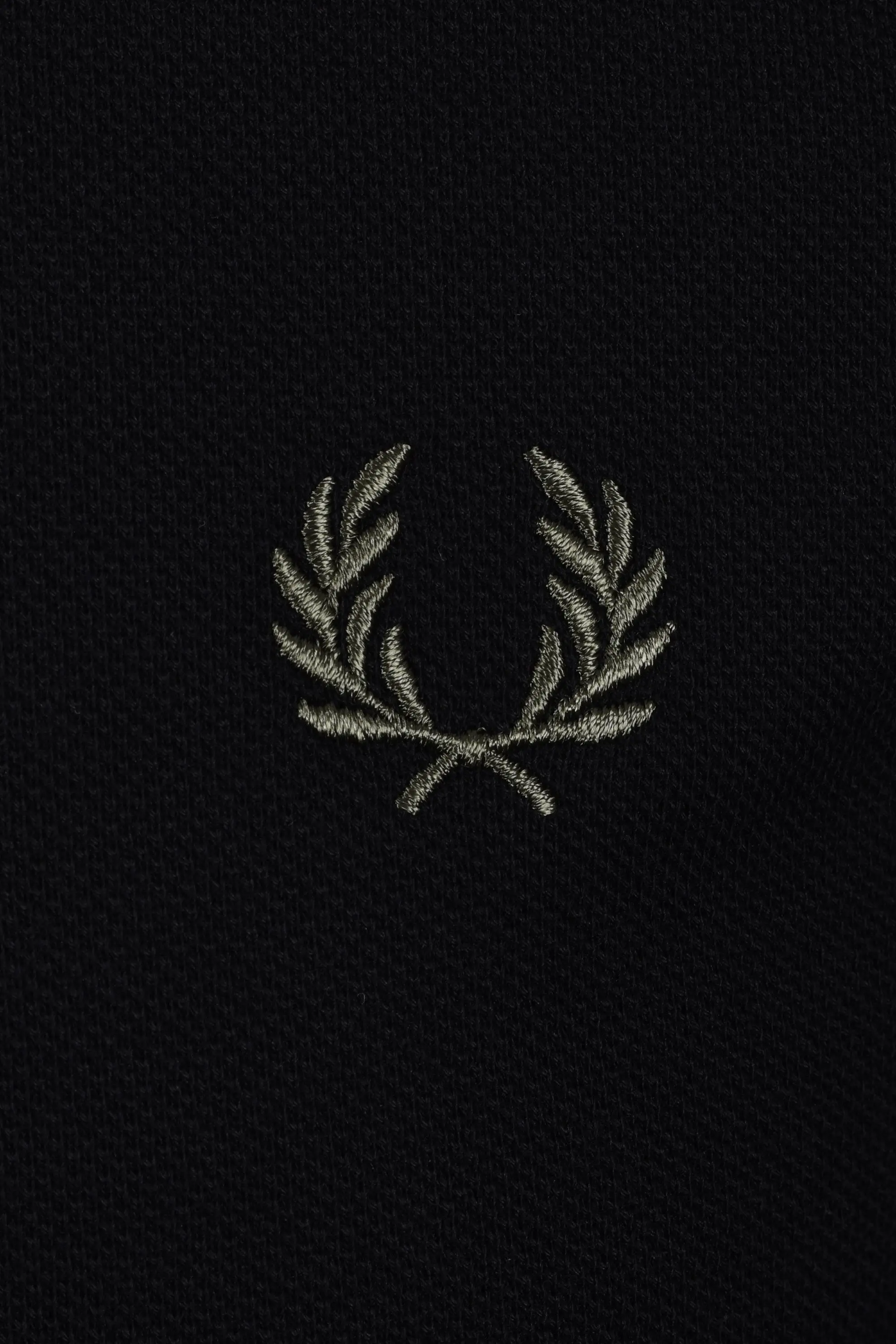 FRED PERRY LS TWIN TIPPED POLO BLACK/ECRU/LRLWR - Image 3