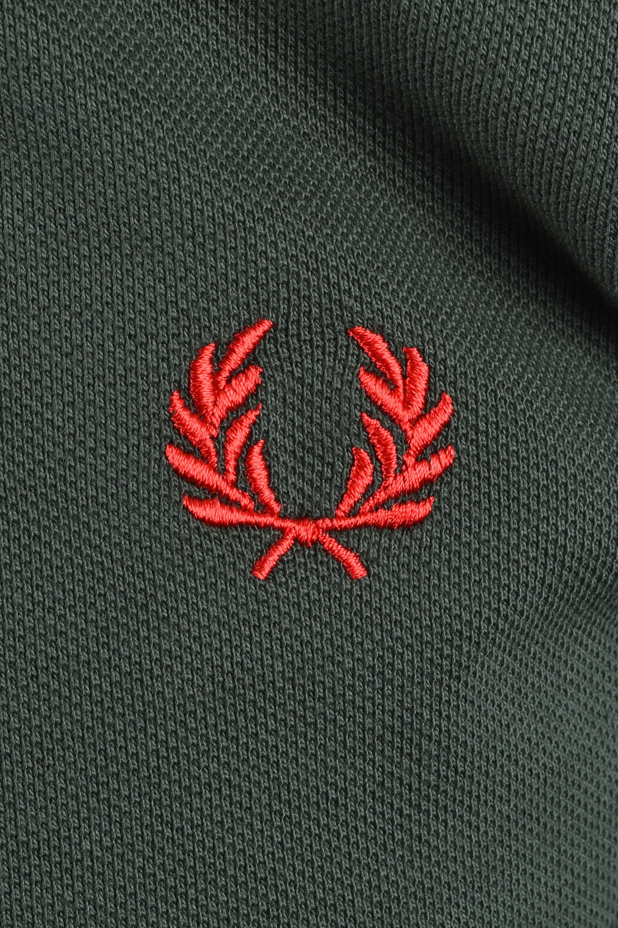FRED PERRY MADE IN ENGLAND TWIN TIPPED POLO TARTAN GREEN - Image 3