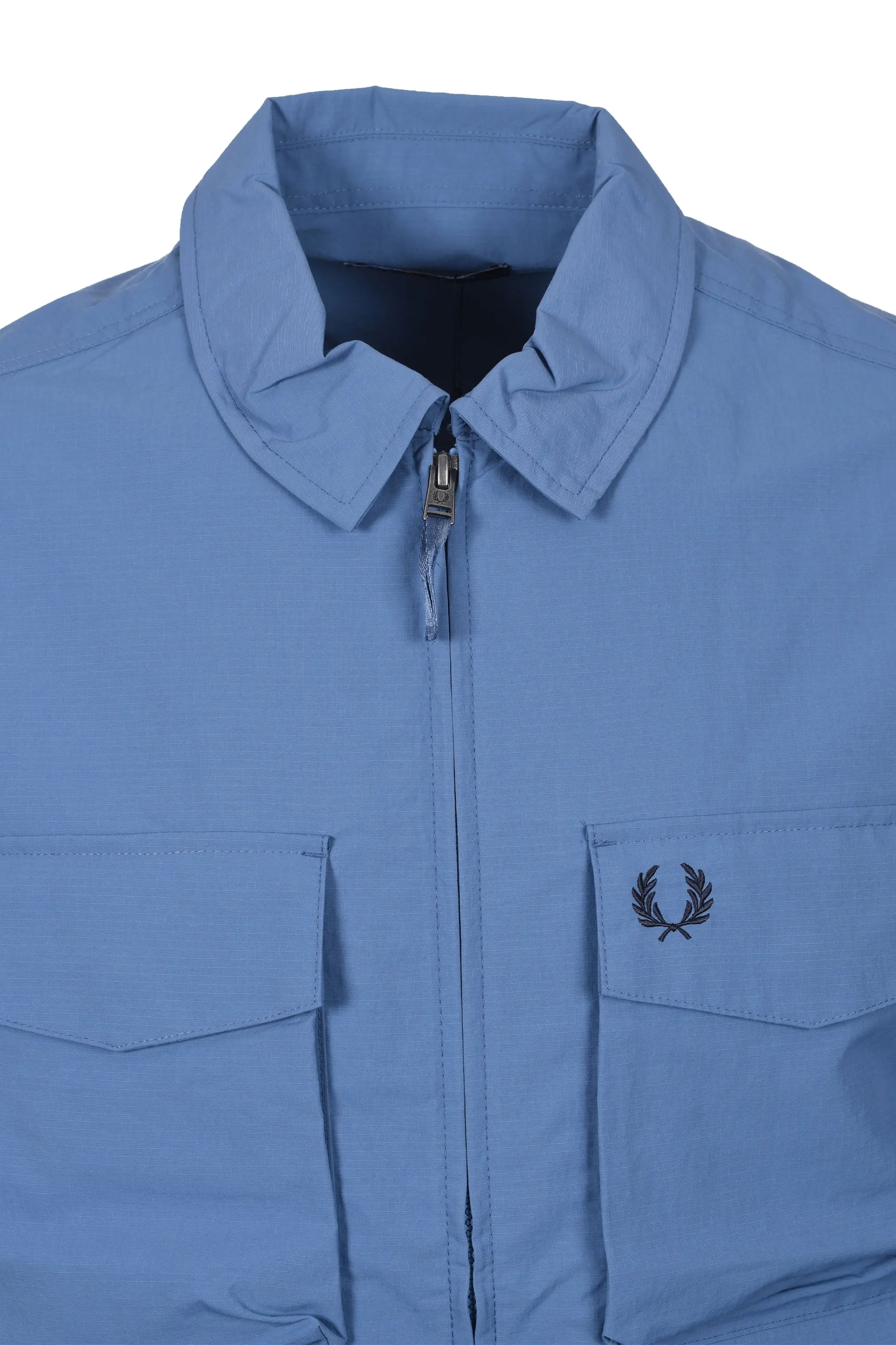 FRED PERRY RIPSTOP POCKET OVERSHIRT ACE BLUE - Image 2