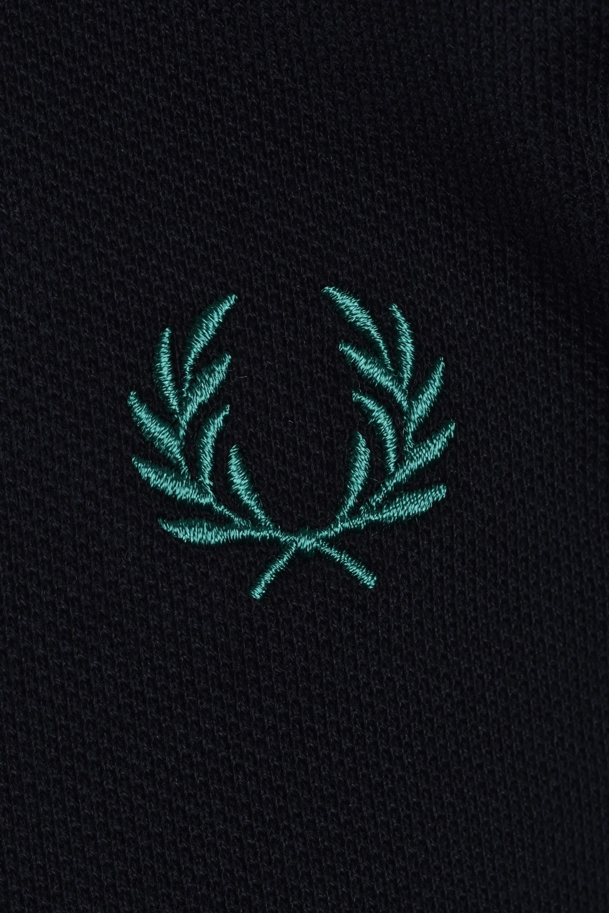 FRED PERRY POLO SHIRT NAVY/SPORT GREEN - Image 3