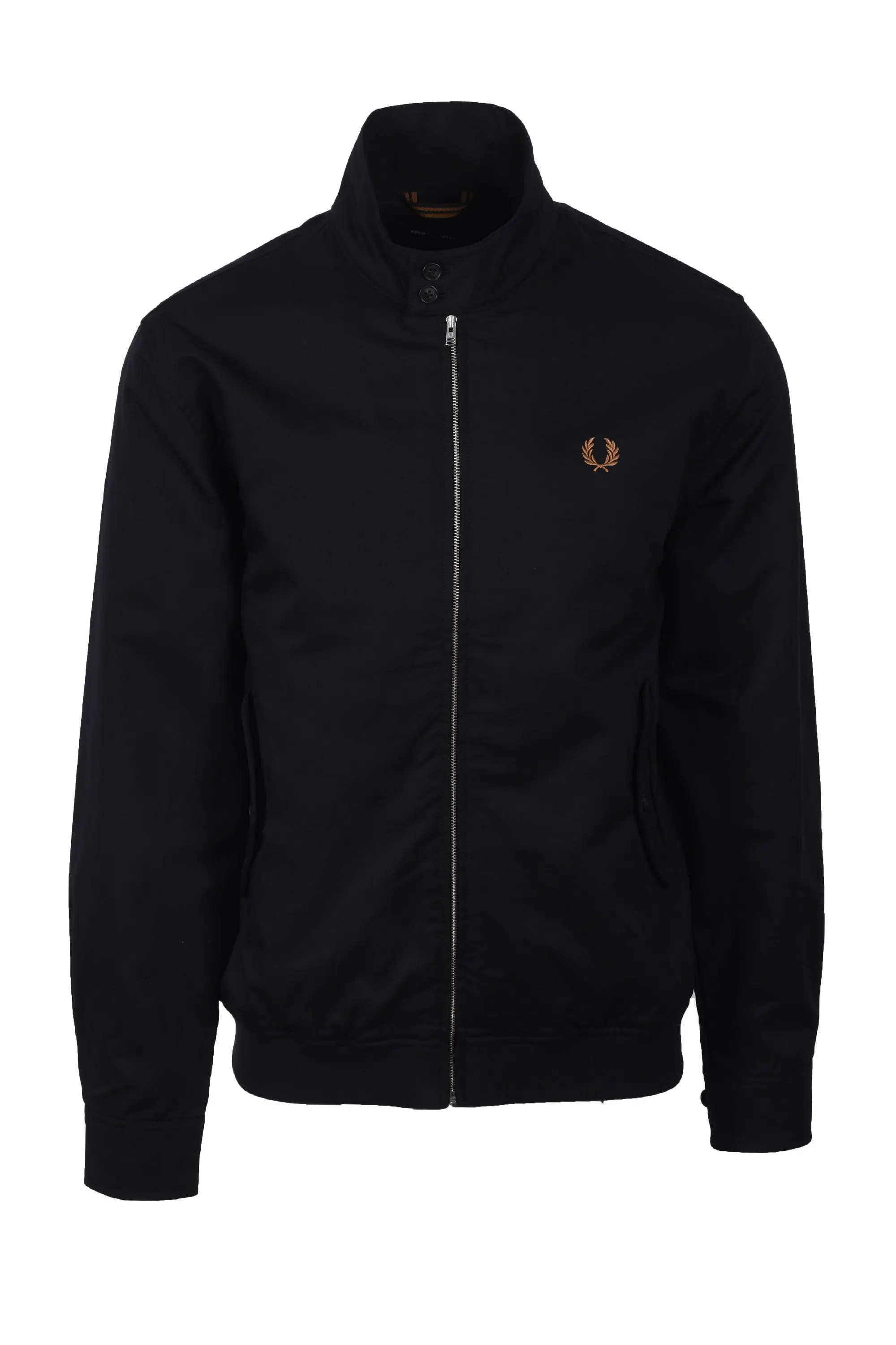 FRED PERRY TWILL HARRINGTON JACKET BLACK