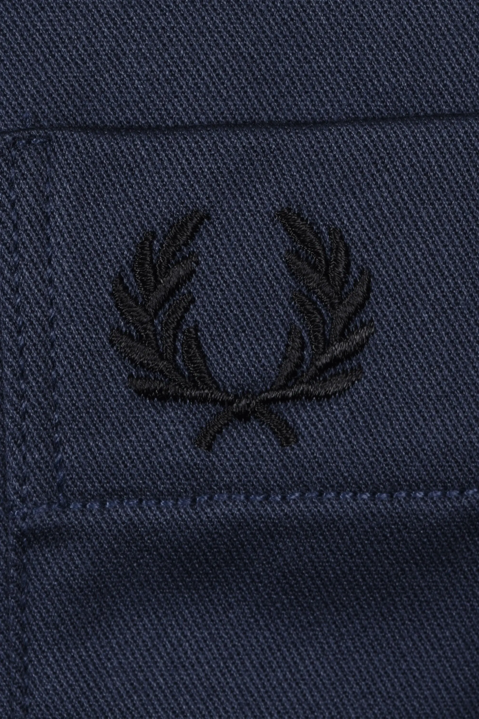 FRED PERRY TWILL OVERSHIRT DARK AIRFORCE - Image 3
