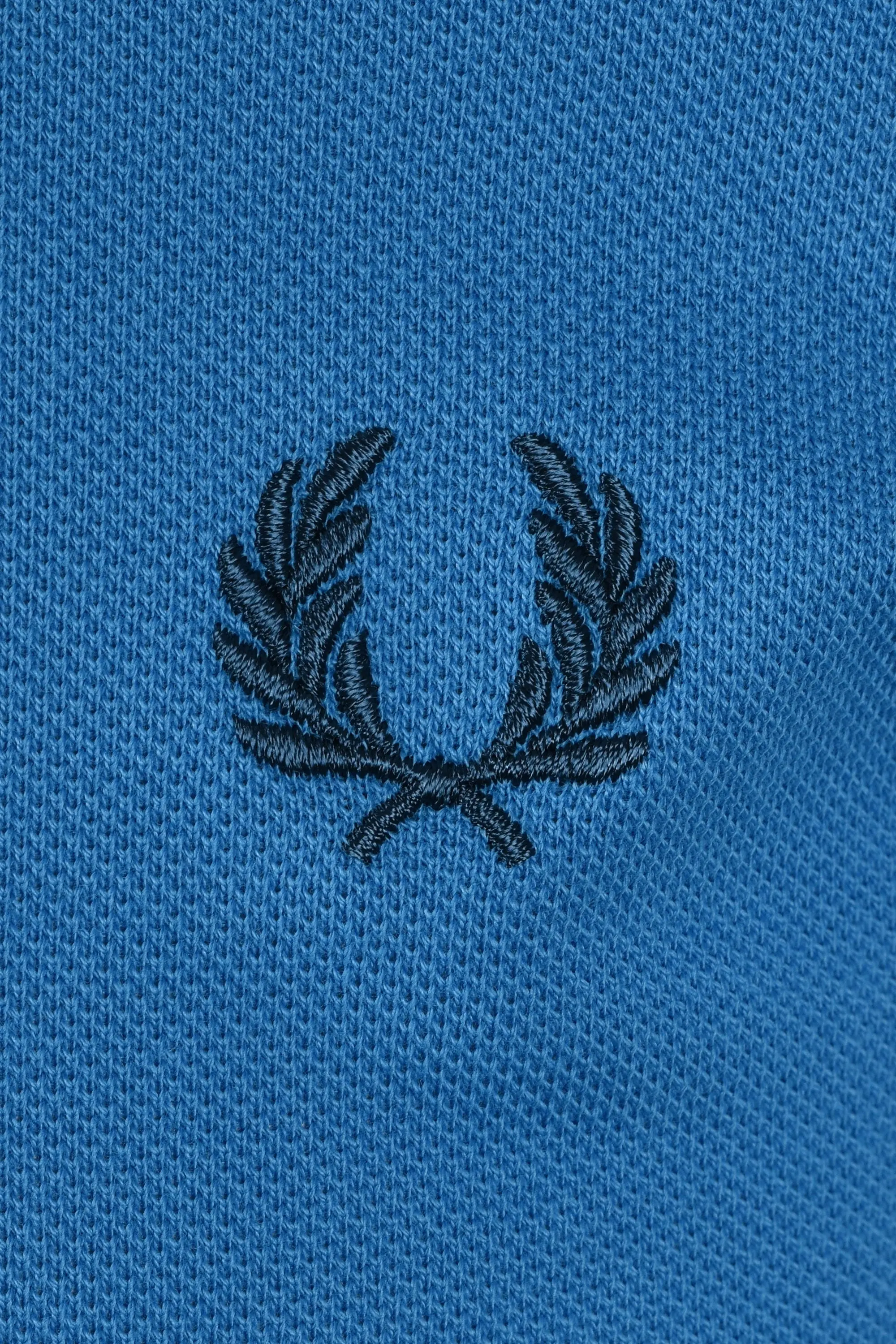 FRED PERRY TWIN TIPPED POLO SHIRT COURT BLUE/SHADED STONE/DARK PETROL - Image 3