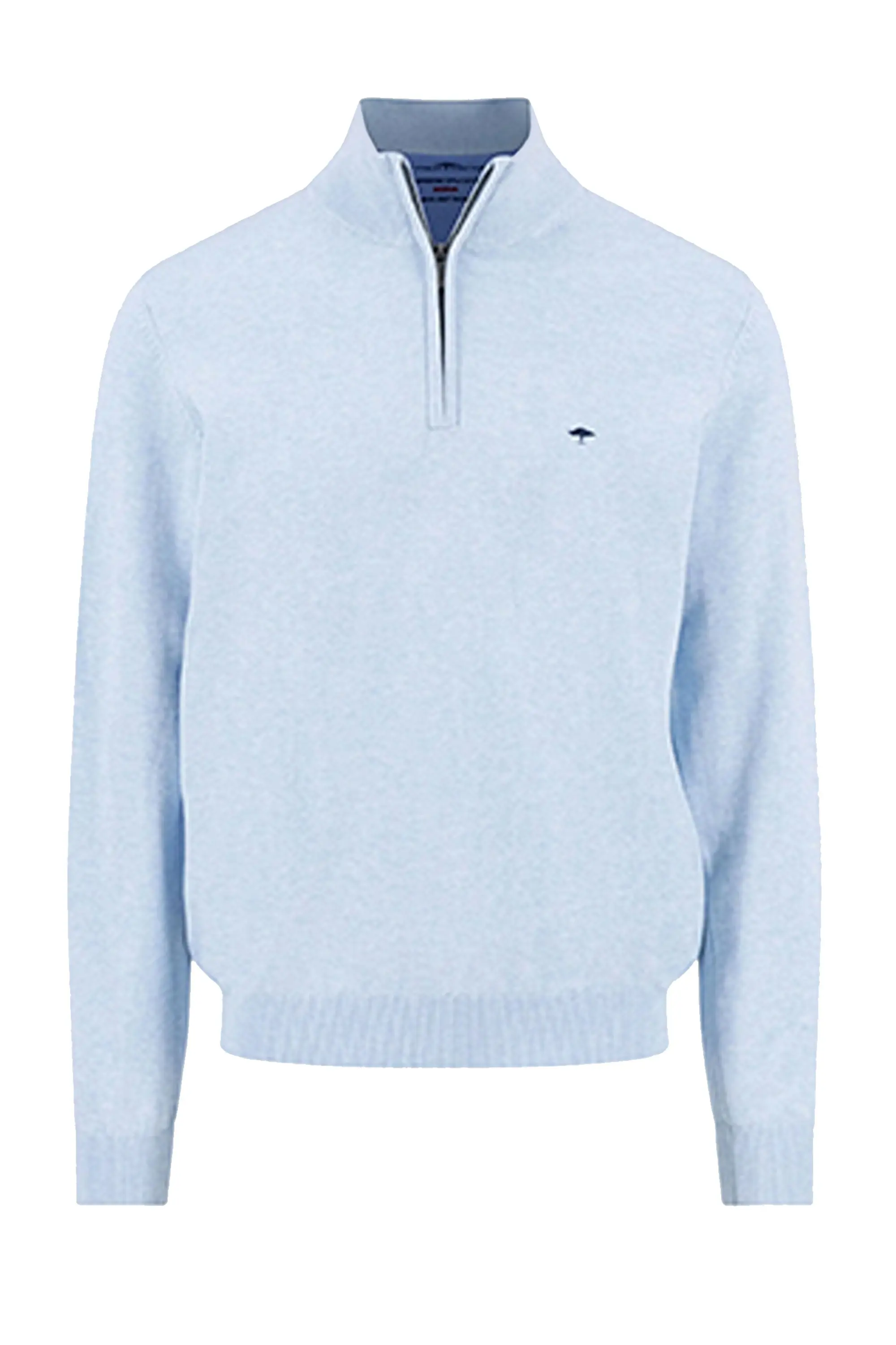 FYNCH-HATTON TROYER HALF ZIP KNITWEAR NEW BREEZE