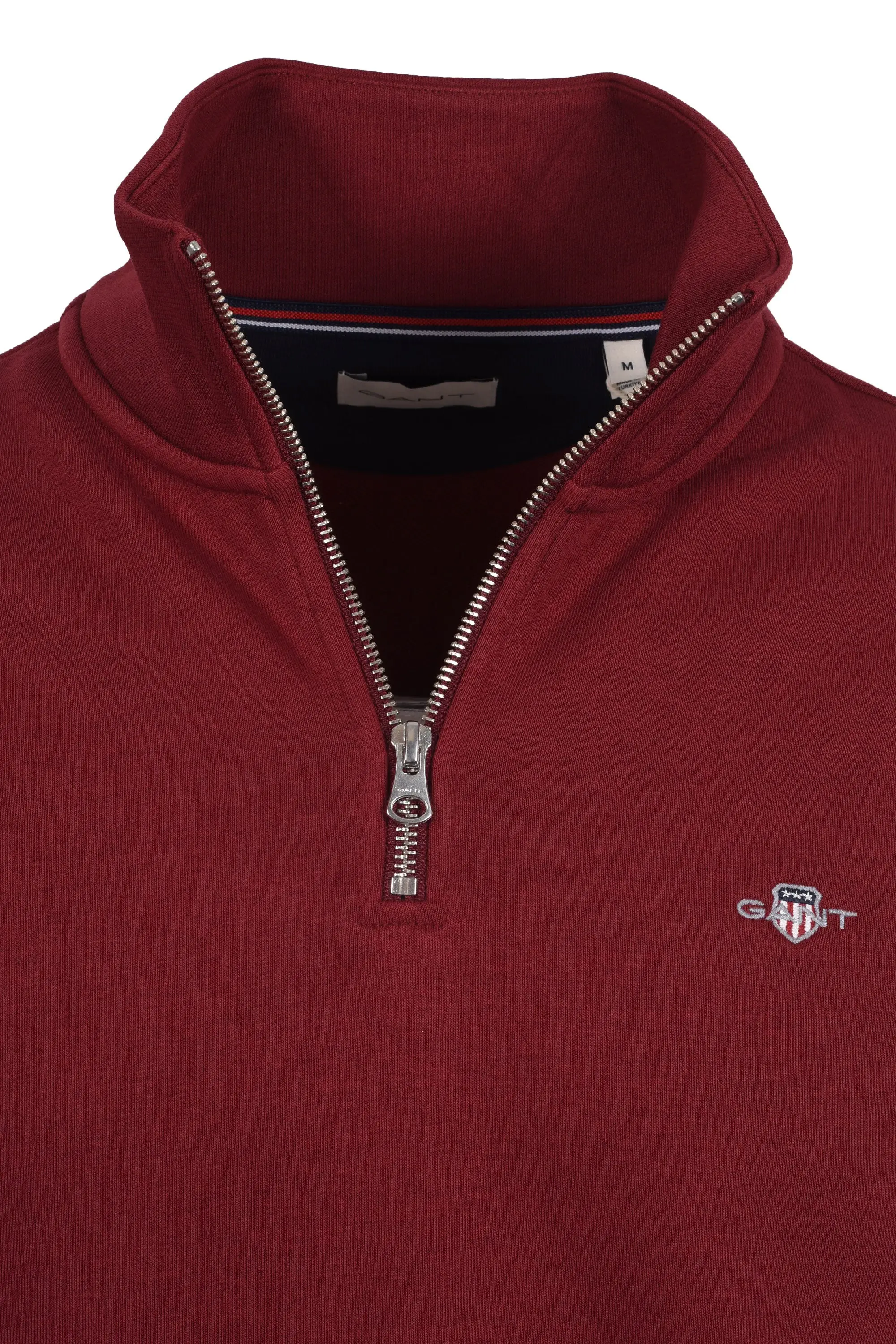 Gant Reg Shield Half Zip Sweat Plumped Red - Image 2
