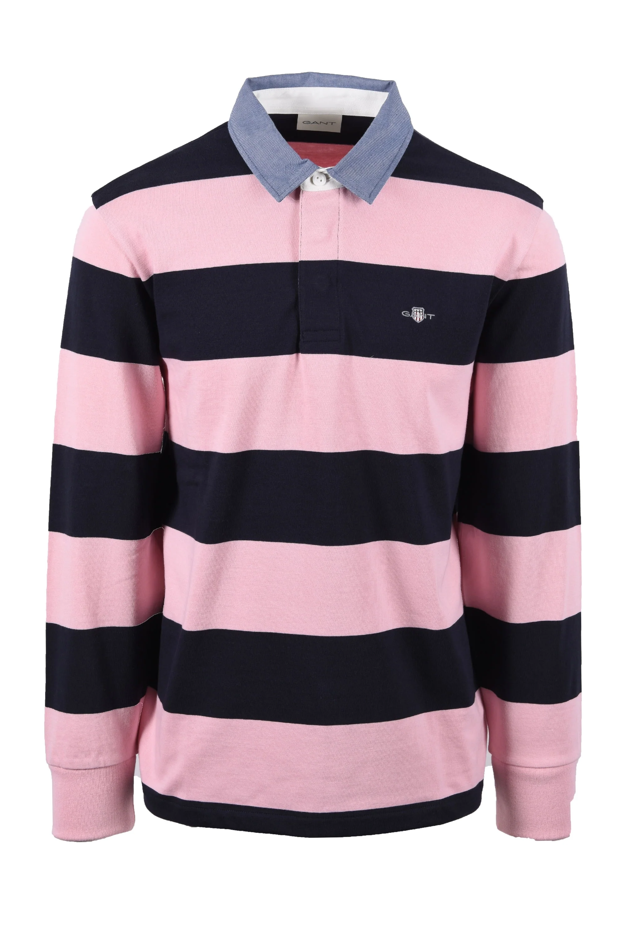 Gant Reg Chambray Stripe Heavy Rugger California Pink