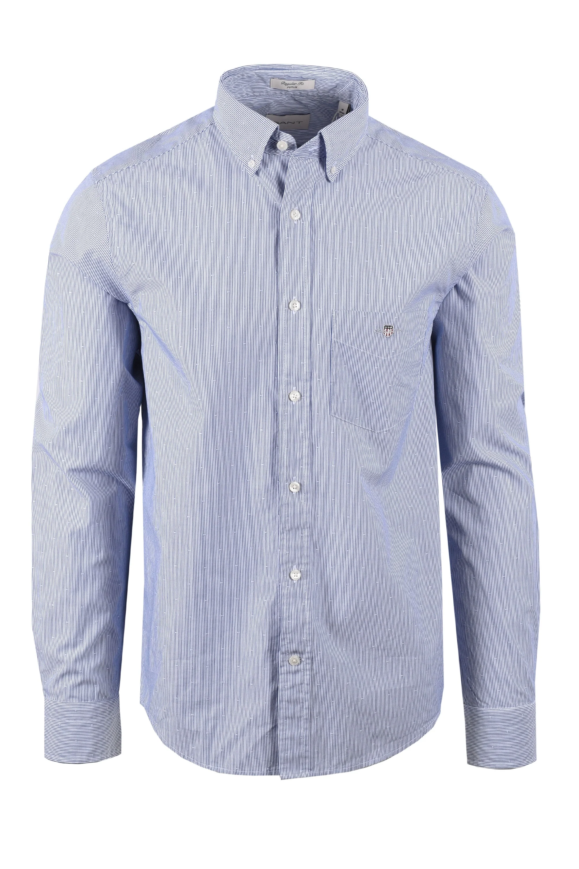 Gant Reg Dobby Dot Stripe Shirt College Blue