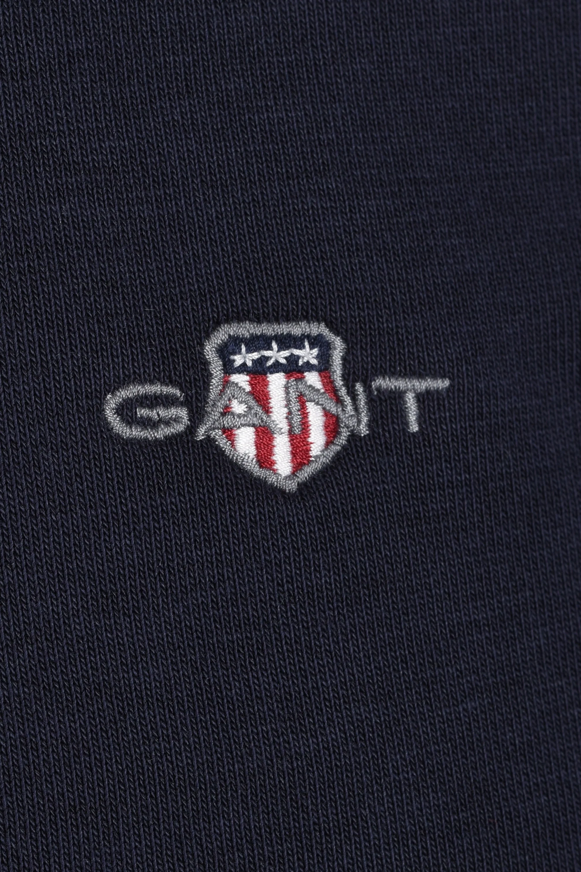 Gant Reg Shield Half Zip Sweat Evening Blue - Image 2