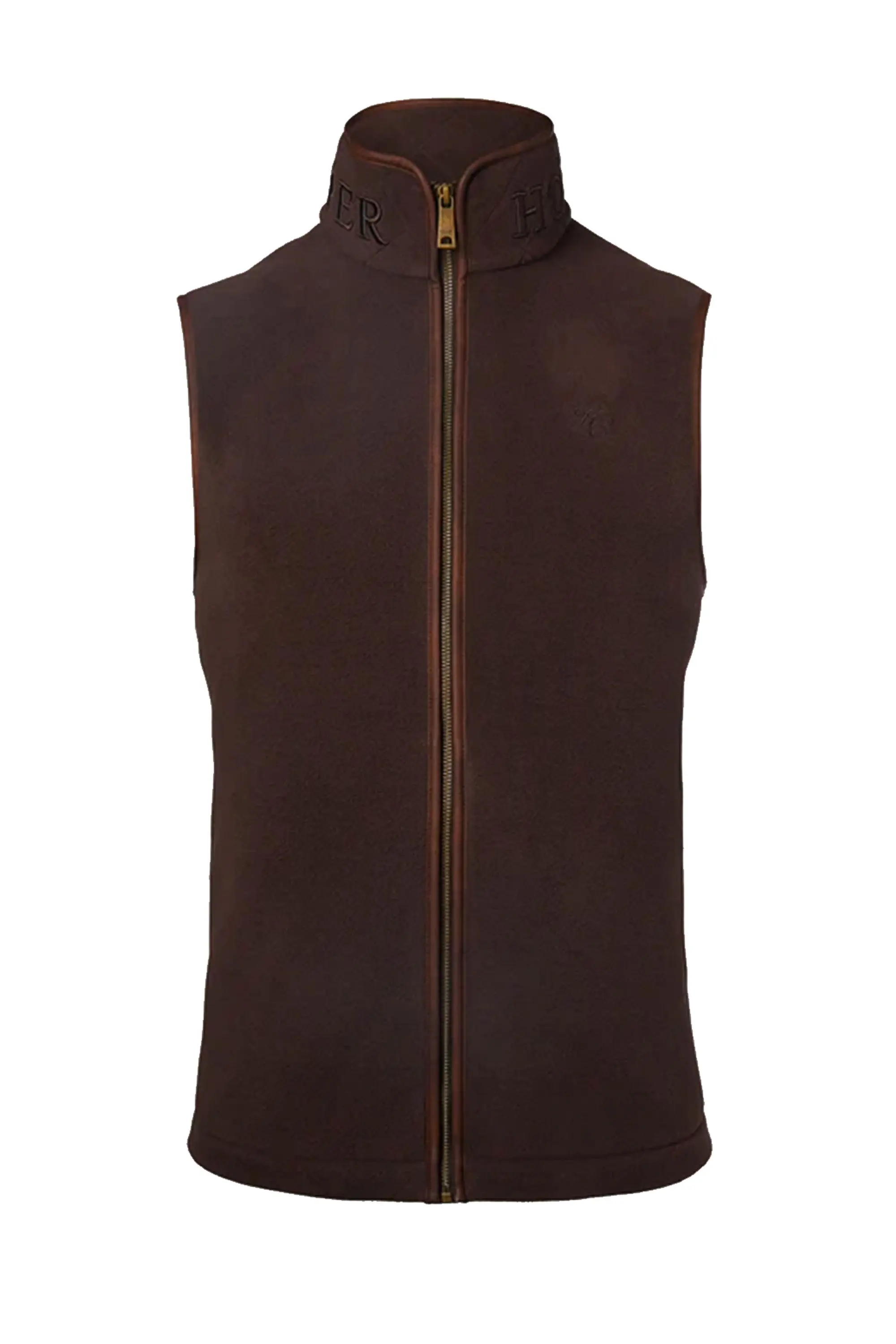 HOLLAND COOPER COUNTRY FLEECE GILET CHOCOLATE