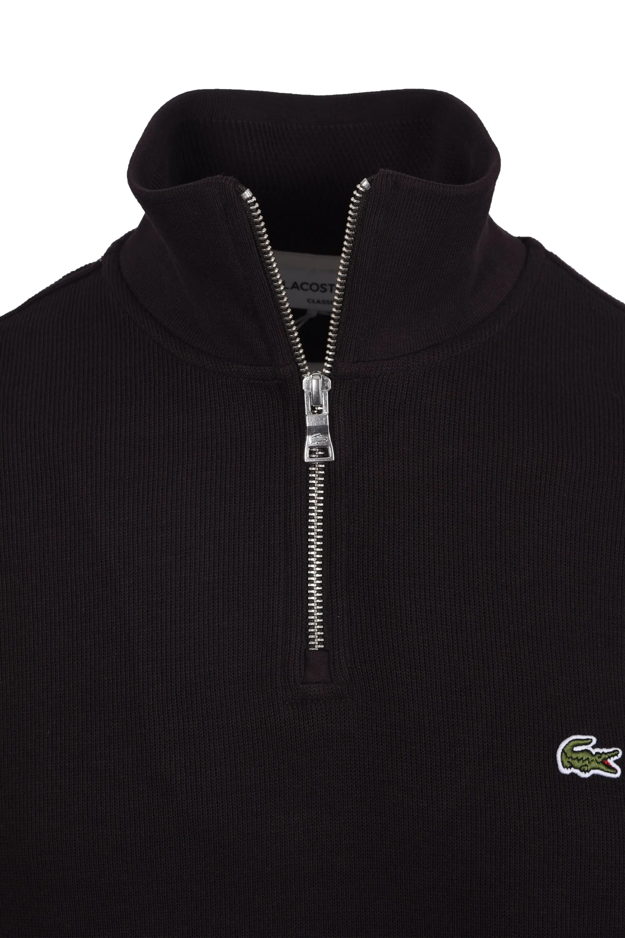 LACOSTE HALF ZIP SWEATSHIRT BROWN - Image 2