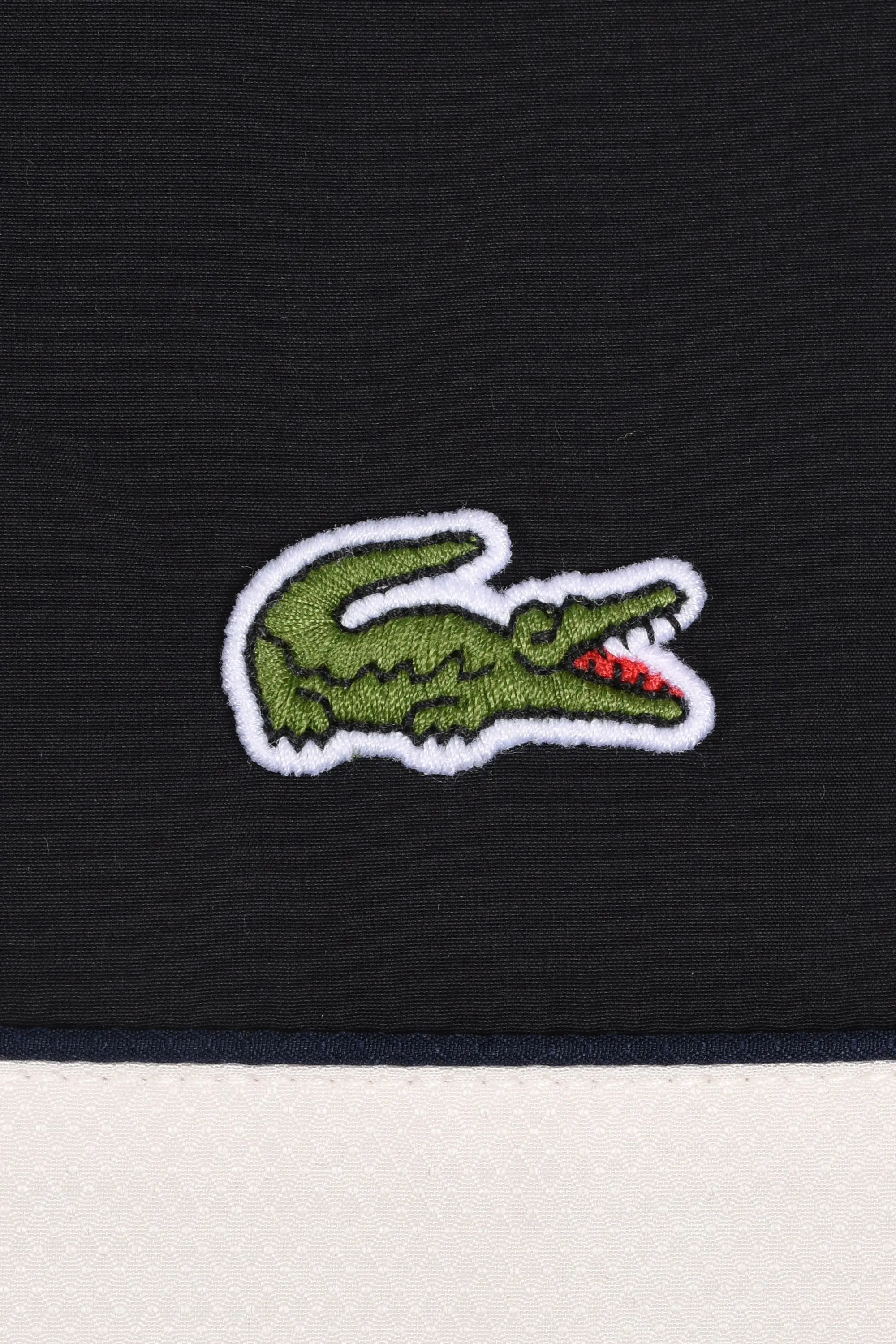 Lacoste Colour-Block Jacket Black/Cream/Green - Image 3